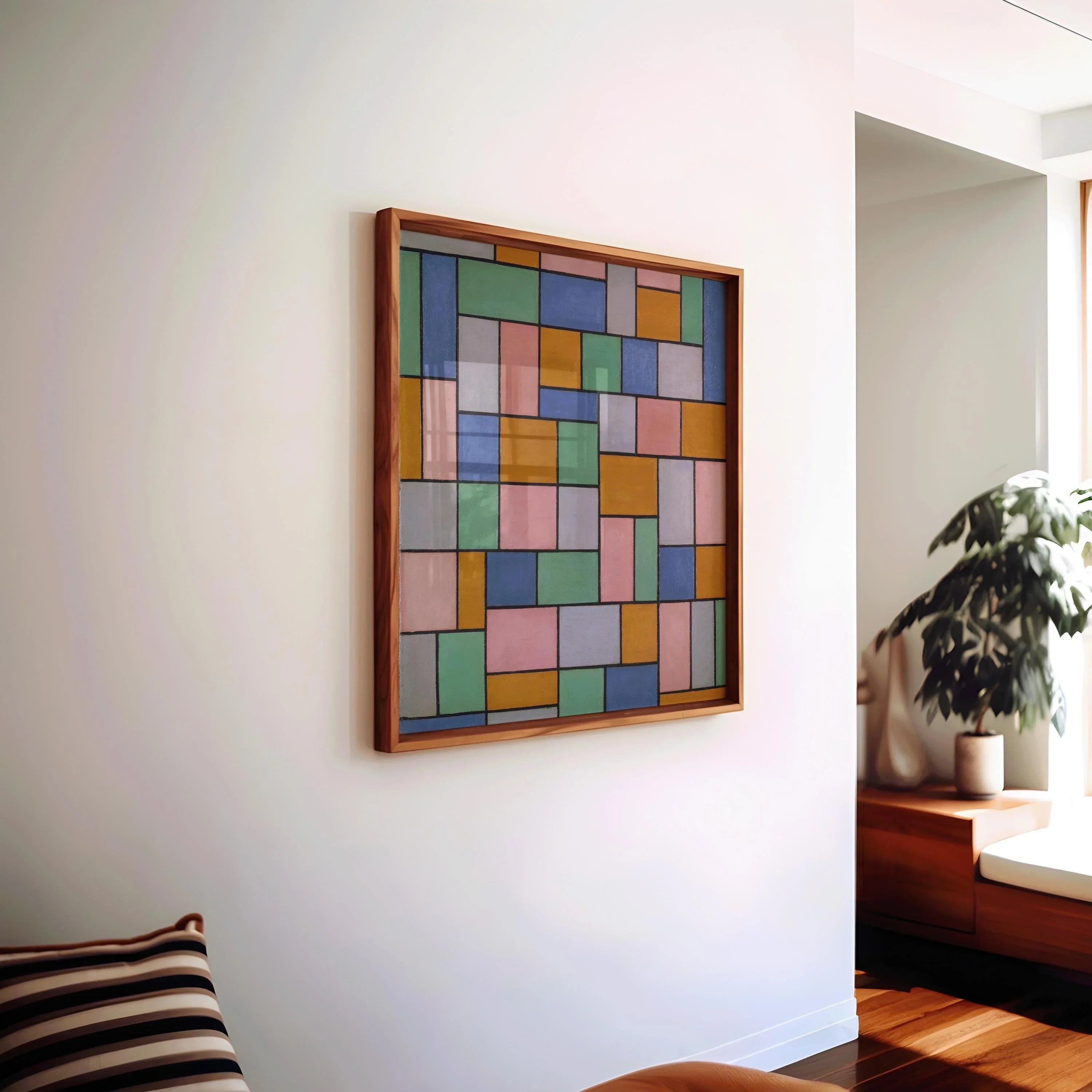 Theo van Doesburg - Composition in Dissonances PRINT | Bauhaus Mid - century Modern Art (available handframed or unframed) 1x1 - 9ArtPrints