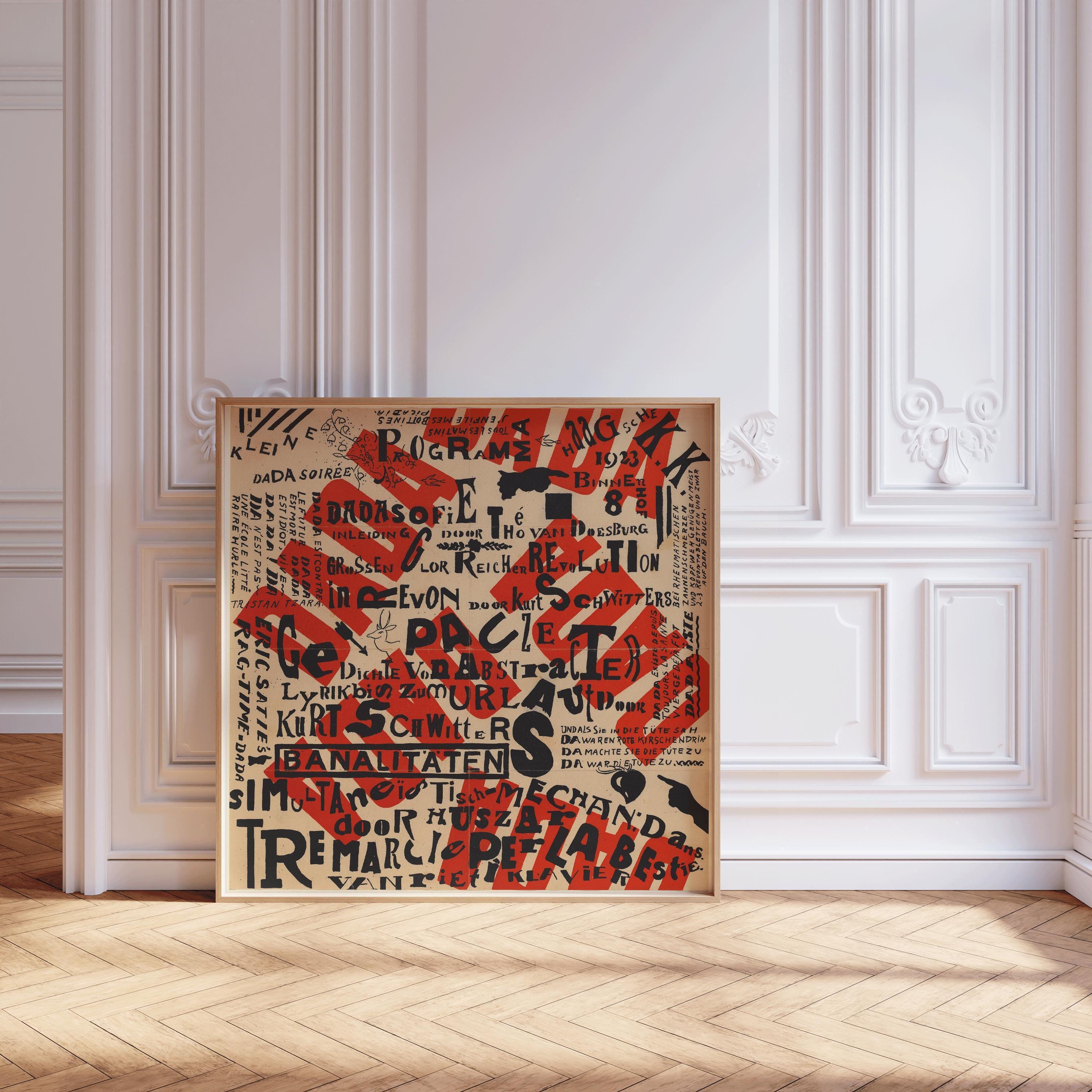 Theo Van Doesburg - Small Dada Evening PREMIUM GICLÉE PRINT | An Amazingly Cool Midcentury Modern Abstract Art Poster (available framed) 1x1 - 9ArtPrints