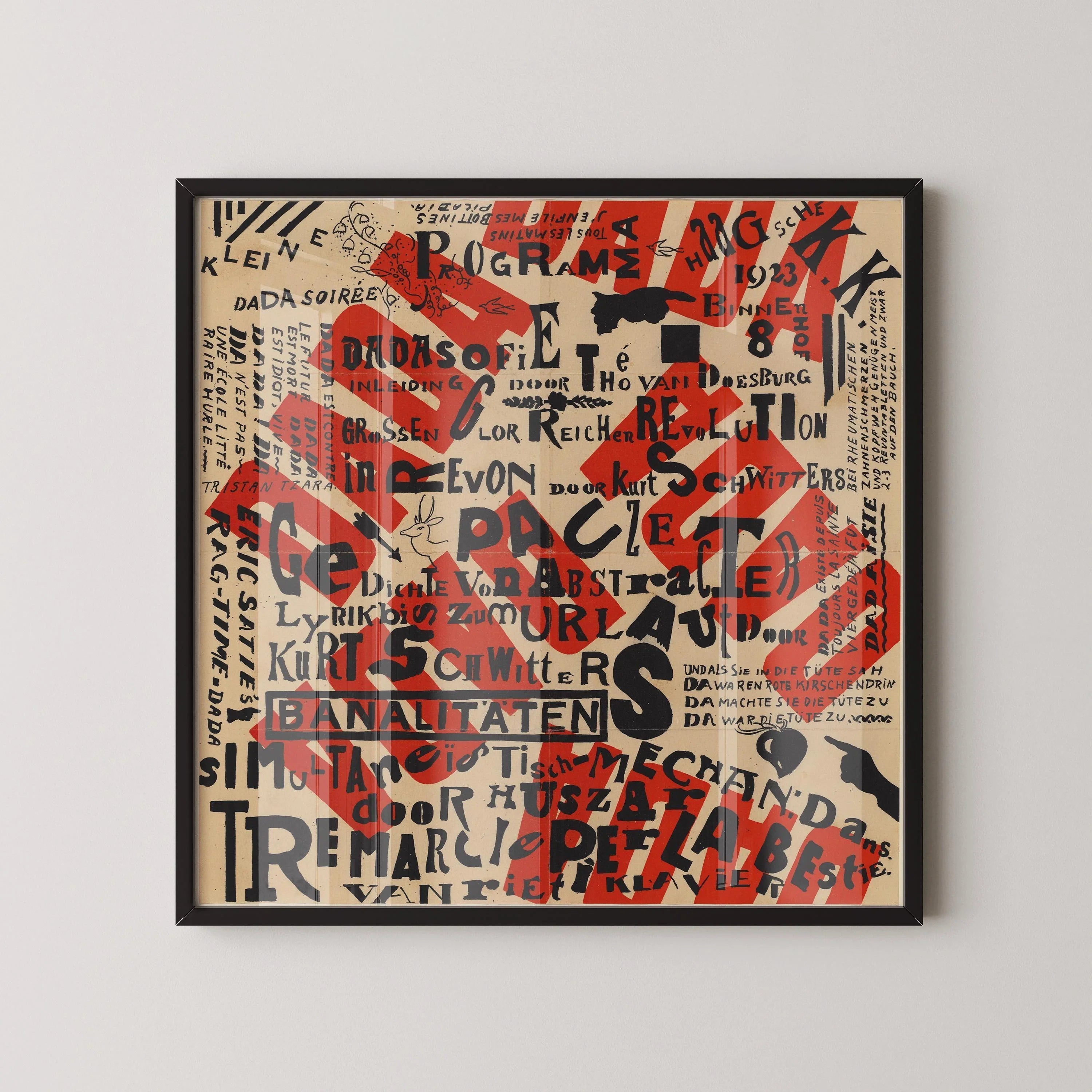 Theo Van Doesburg - Small Dada Evening PRINT | An Amazingly Cool Midcentury Modern Abstract Art Poster (available framed) 1x1 - 9ArtPrints