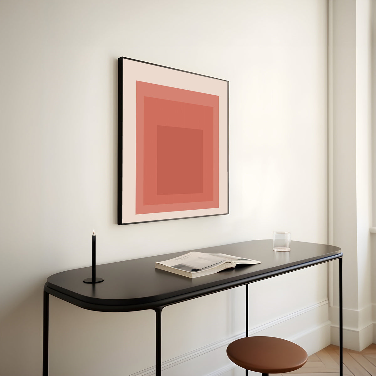 Tiger Lily — Homage to the Square | Mid-Century Modern Art Print - 9ArtPrints