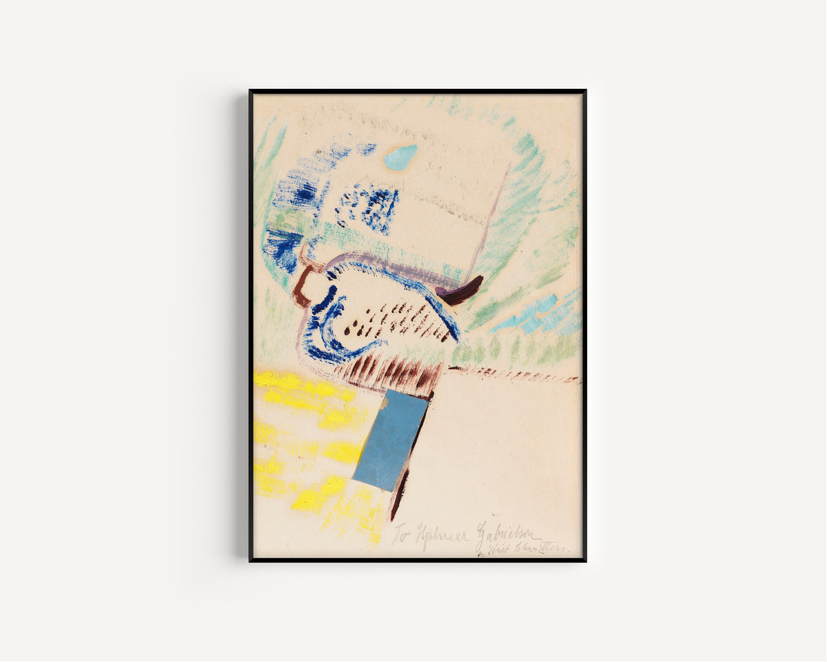 Kurt Schwitters — To Hjalmar Gabrielson. Merzzeichnung | Fine Art Print