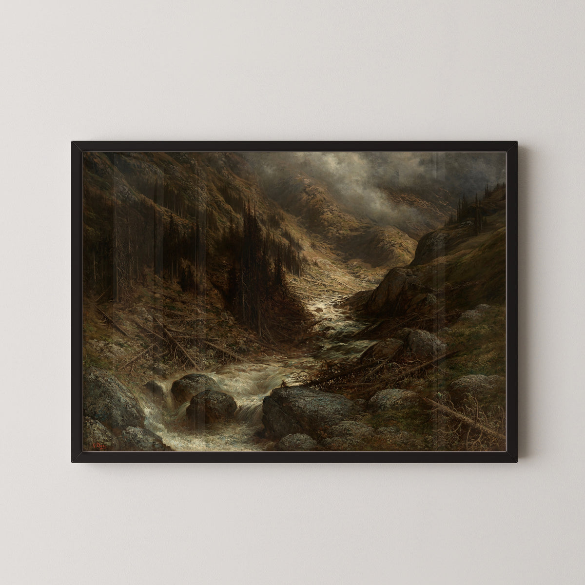 Gustave Doré — A Torrent in the Engadine | Fine Art Print