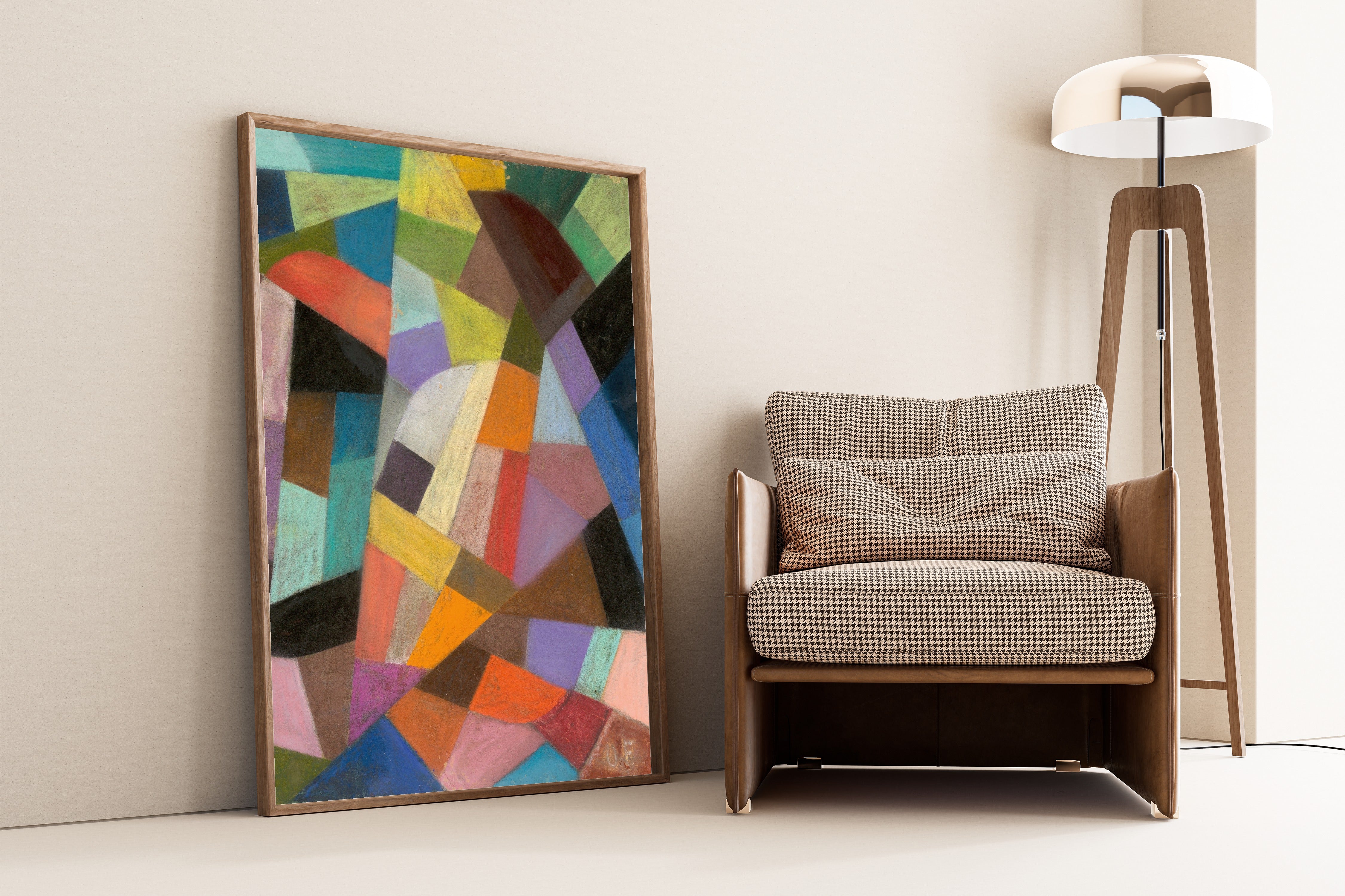 Otto Freundlich — Untitled (1938) | Abstract Mosaic Composition Fine Art Print