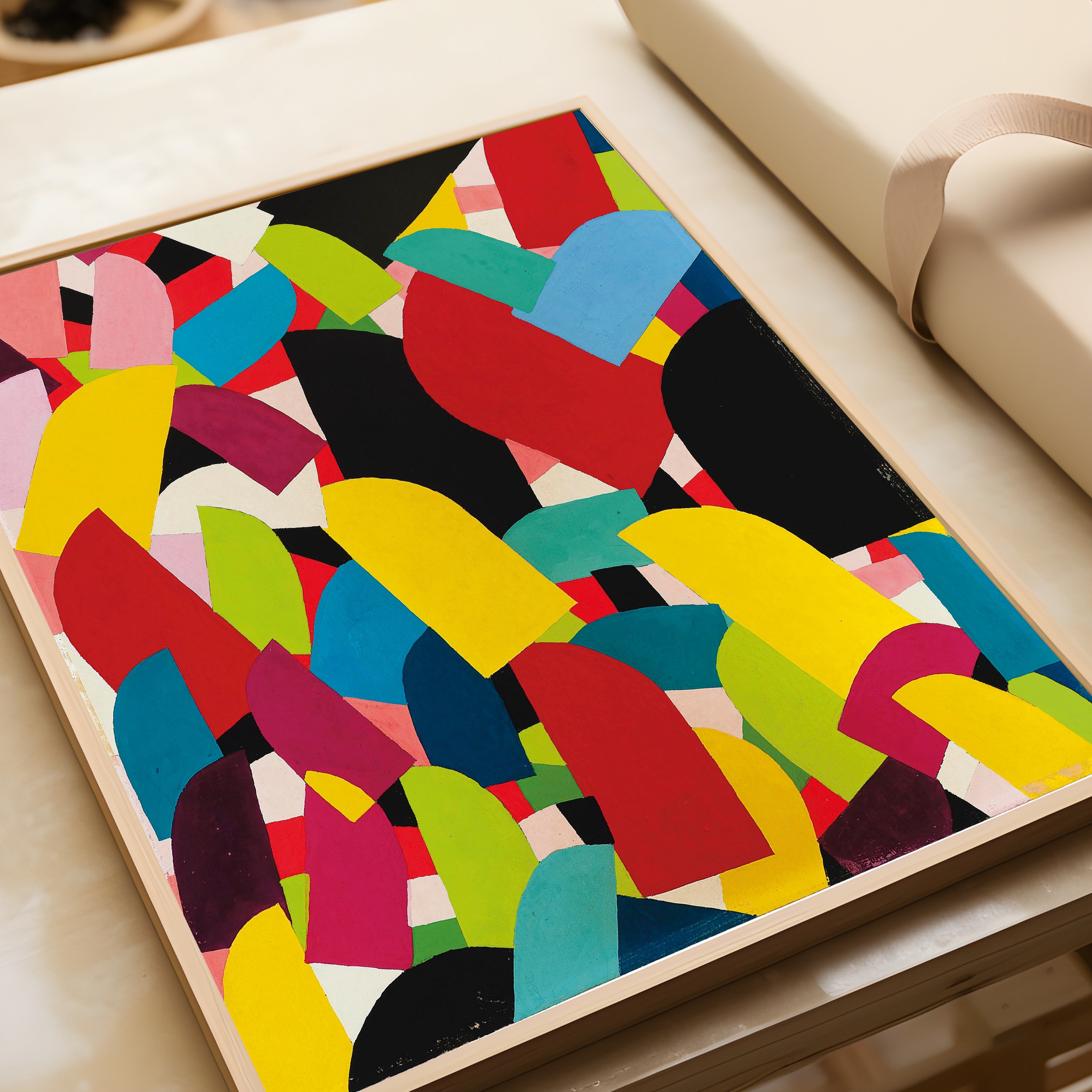 Otto Freundlich — Untitled (1936) | Colourful Abstract Mosaic Fine Art Print
