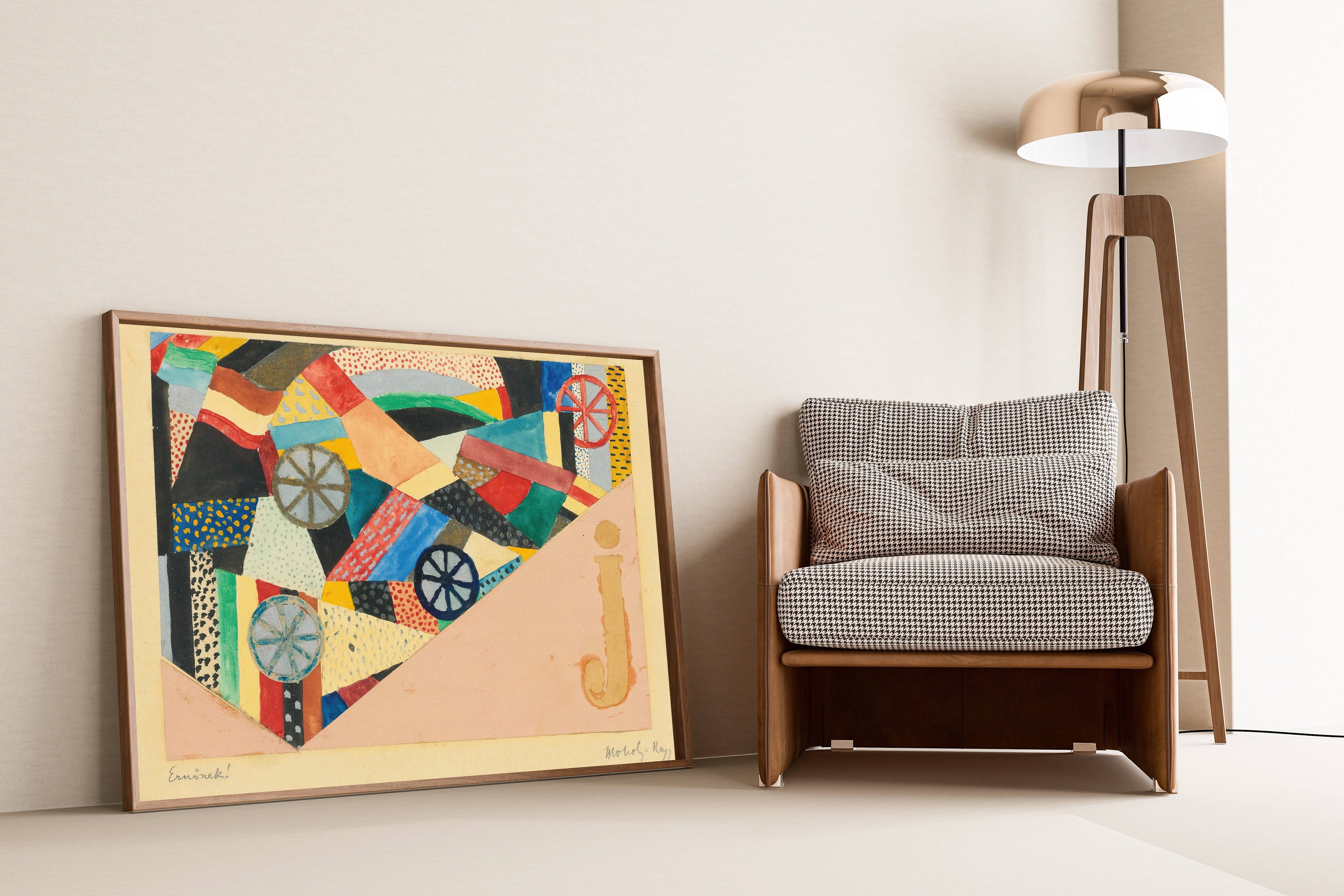 László Moholy-Nagy — Untitled (J Under Fields, For Ernst Kállai) | Fine Art Print