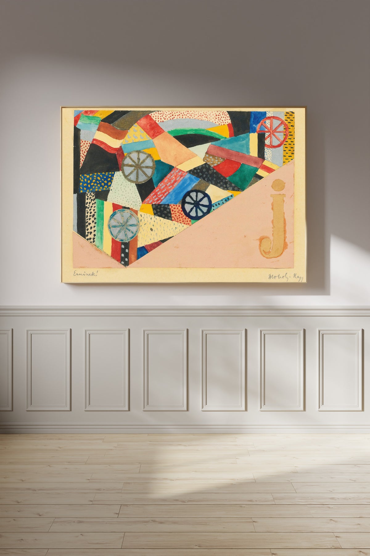 László Moholy-Nagy — Untitled (J Under Fields, For Ernst Kállai) | Fine Art Print