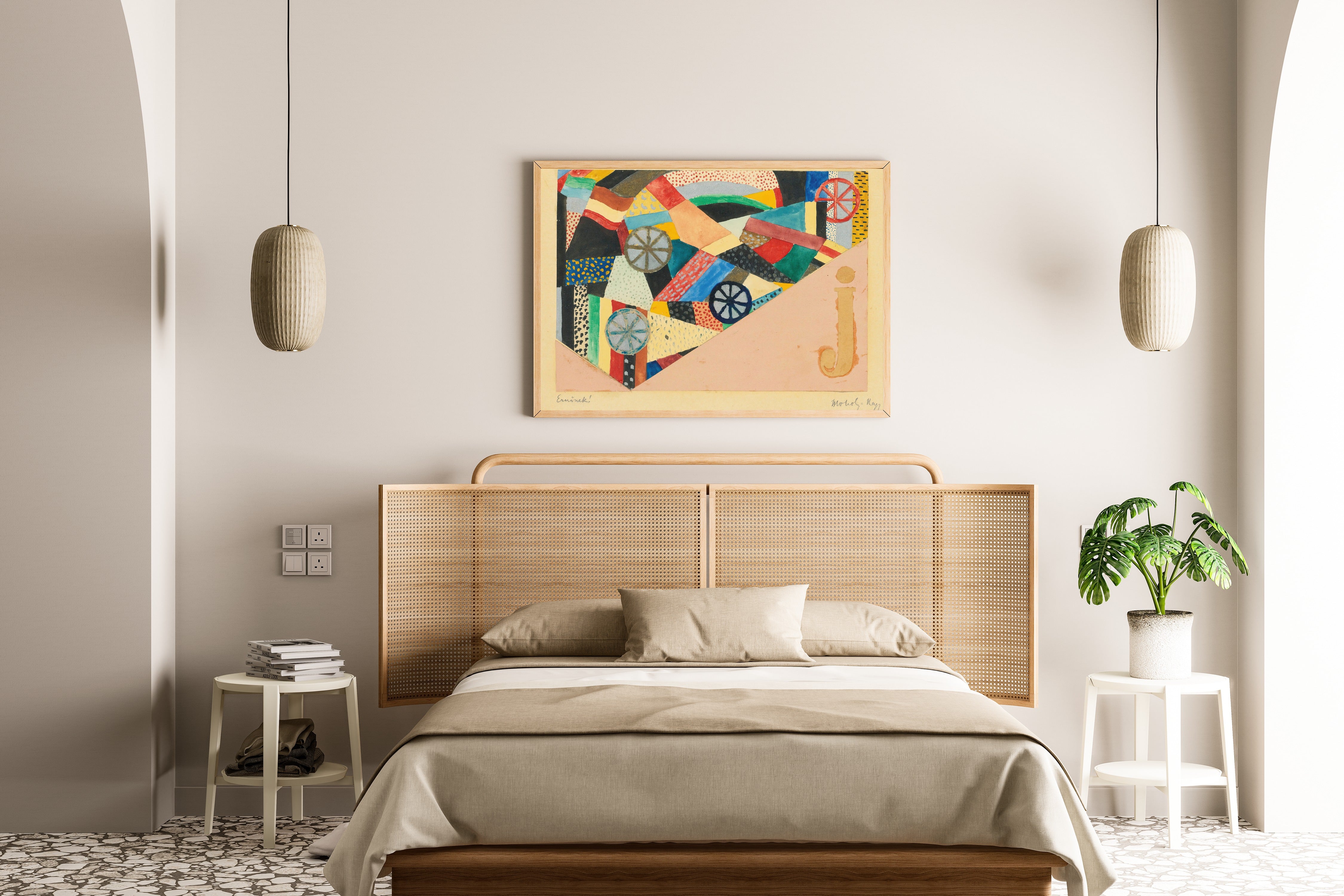 László Moholy-Nagy — Untitled (J Under Fields, For Ernst Kállai) | Fine Art Print