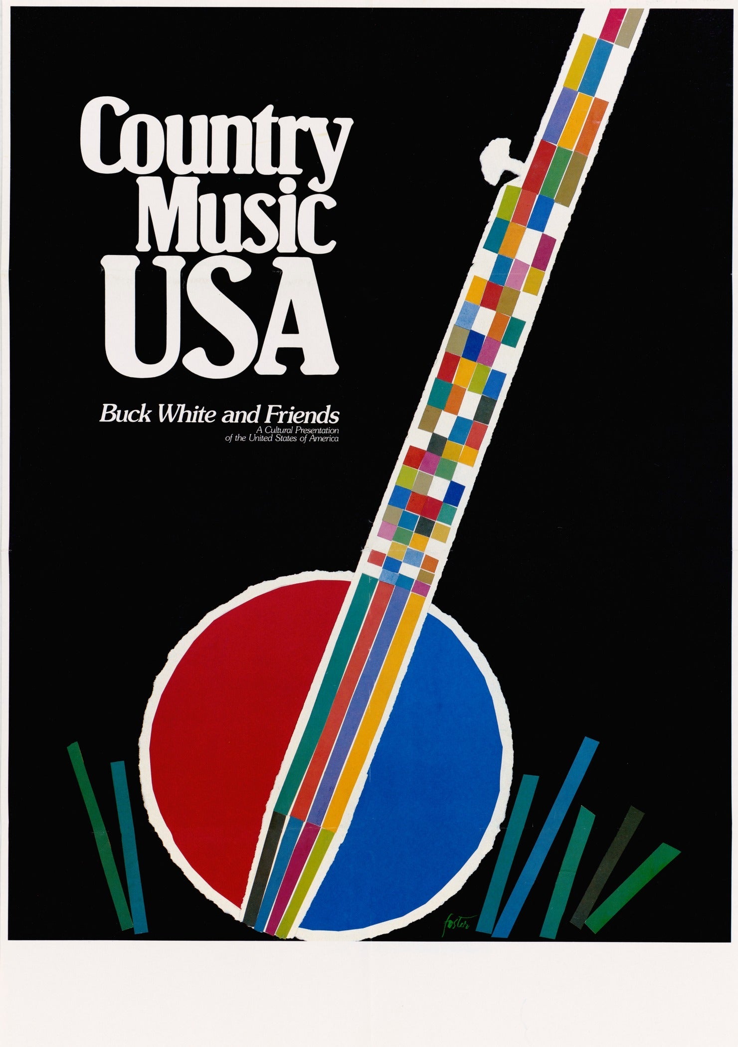 USIA — Buck White and Friends | Vintage Cold War Country Music Poster - 9ArtPrints