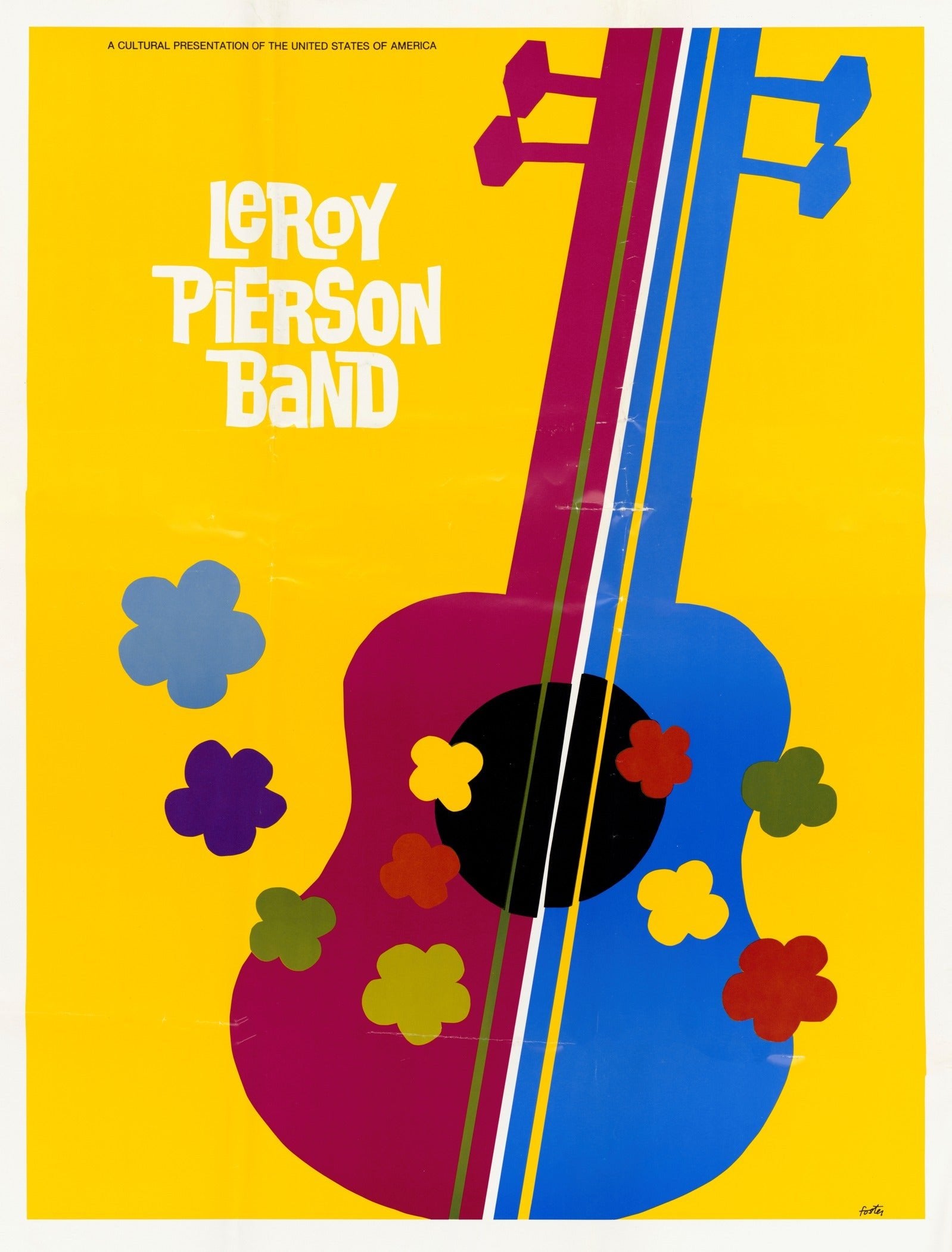 USIA — Leroy Pierson Jazz | Vintage Cold War Music Poster Print - 9ArtPrints