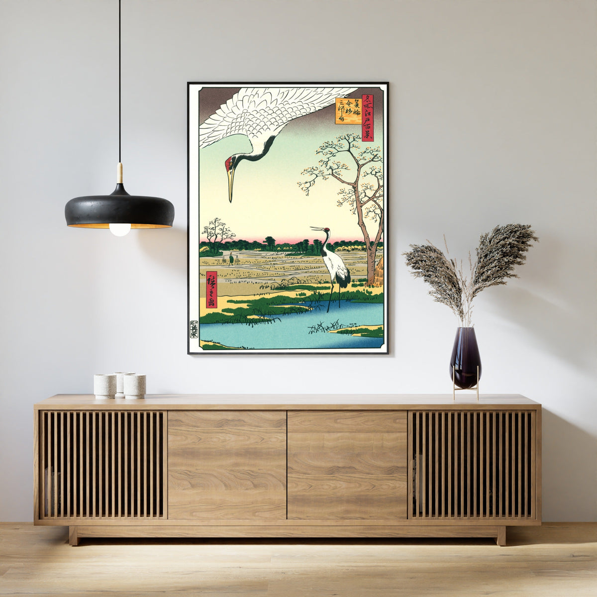 Utagawa Hiroshige — Minowa, Kanasugi, Mikawashima | Japanese Woodblock Print (Ukiyo-e) - 9ArtPrints
