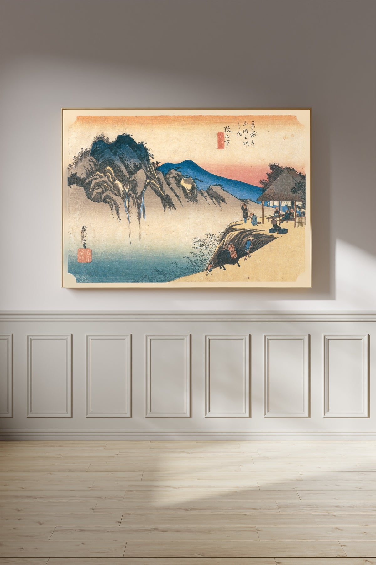 Utagawa Hiroshige — Sakanoshita, Fudesute Mountain | Japanese Woodblock Print (Ukiyo-e) - 9ArtPrints