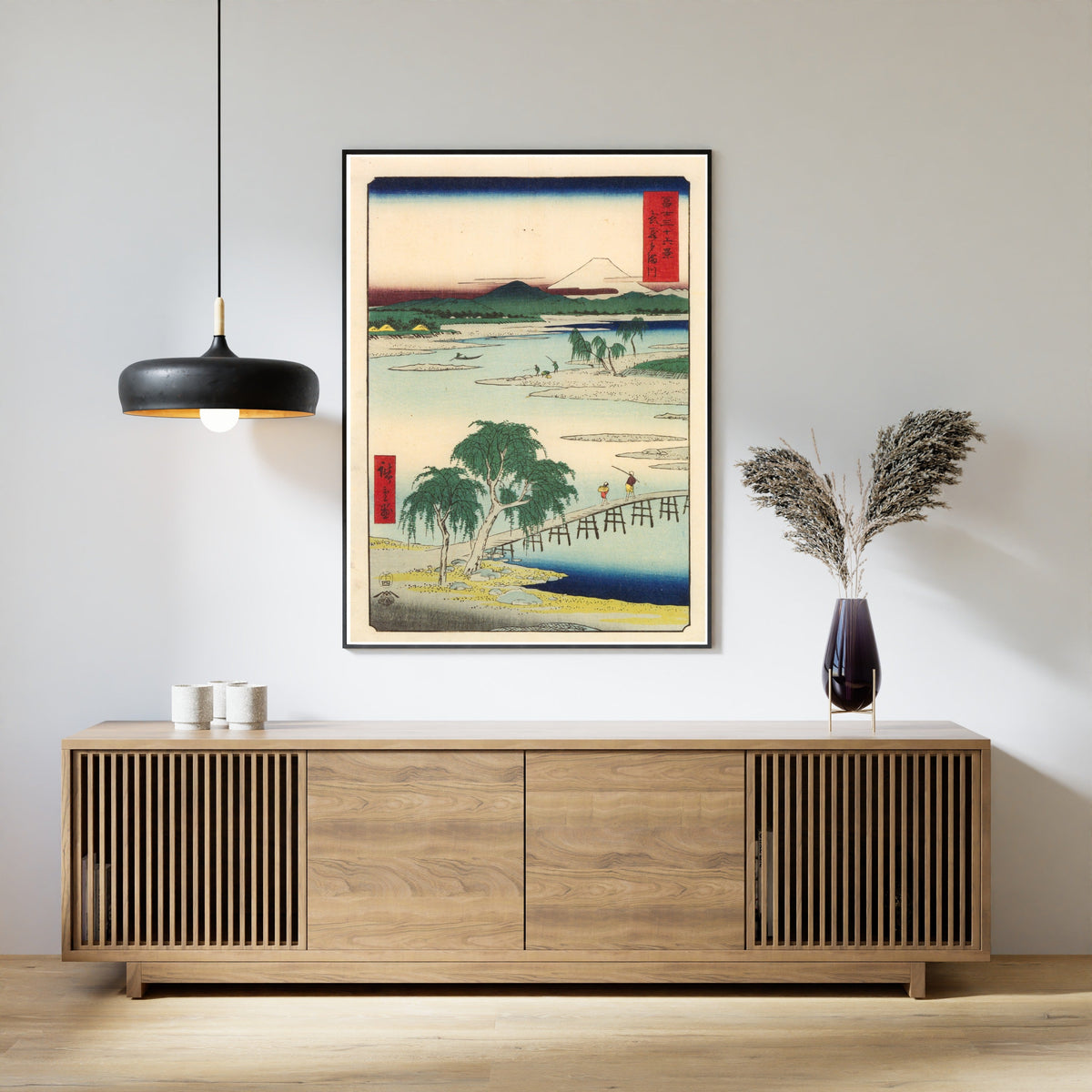 Utagawa Hiroshige — The Tama River in Musashi Province | Japanese Woodblock Print (Ukiyo-e) - 9ArtPrints