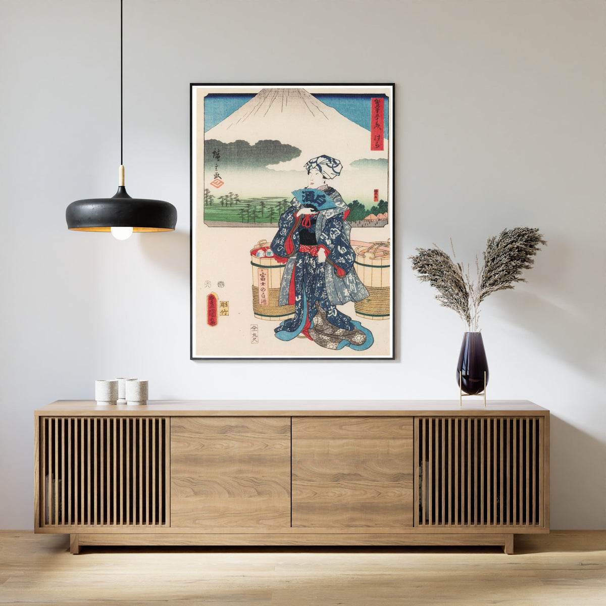 Utagawa Hiroshige & Utagawa Kunisada — Fifty-three Stations by Two Brushes: Hara | Japanese Woodblock Print (Ukiyo-e) - 9ArtPrints