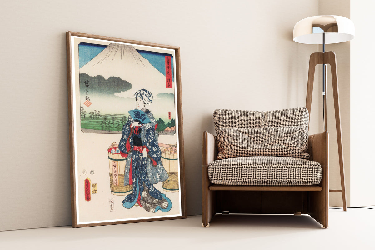 Utagawa Hiroshige & Utagawa Kunisada — Fifty-three Stations by Two Brushes: Hara | Japanese Woodblock Print (Ukiyo-e) - 9ArtPrints