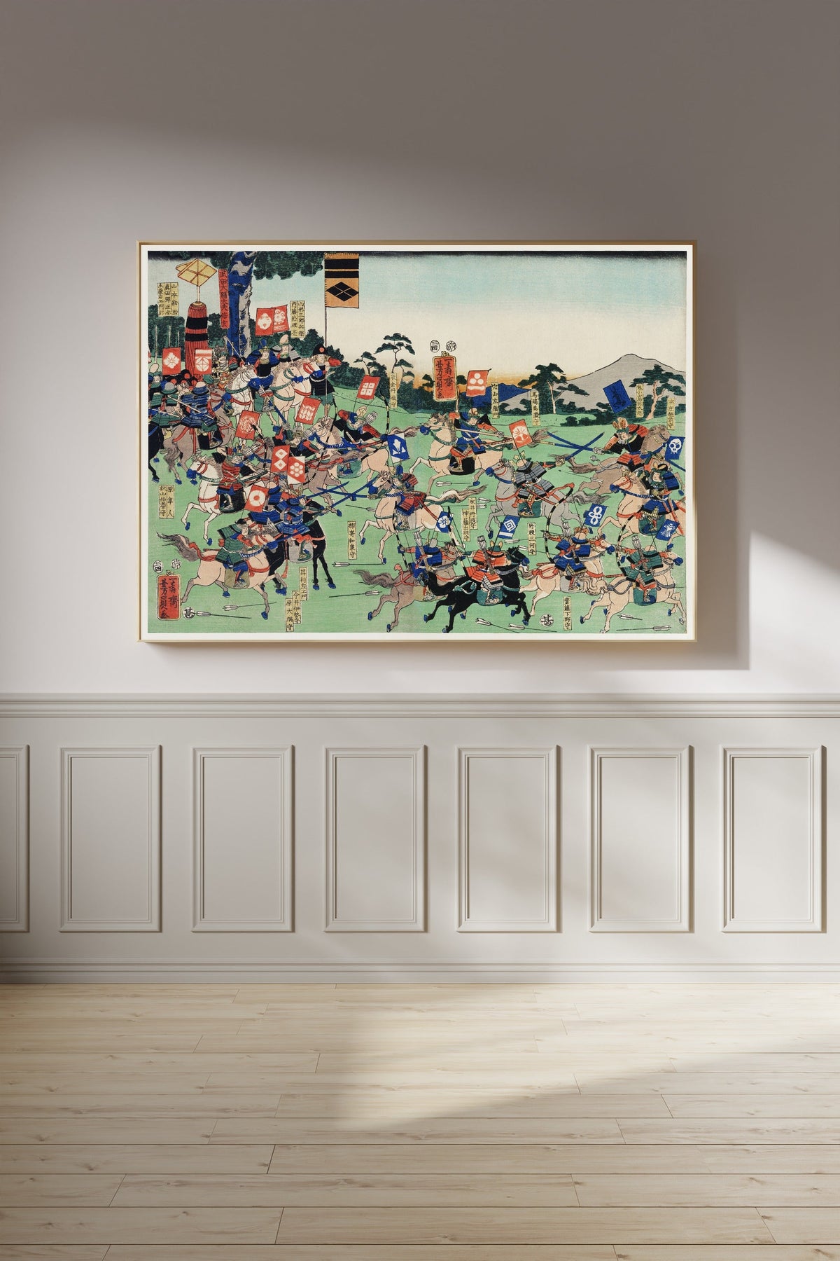Utagawa Kuniyoshi — Battle of Kawanakajima | Japanese Woodblock Print (Ukiyo-e) - 9ArtPrints