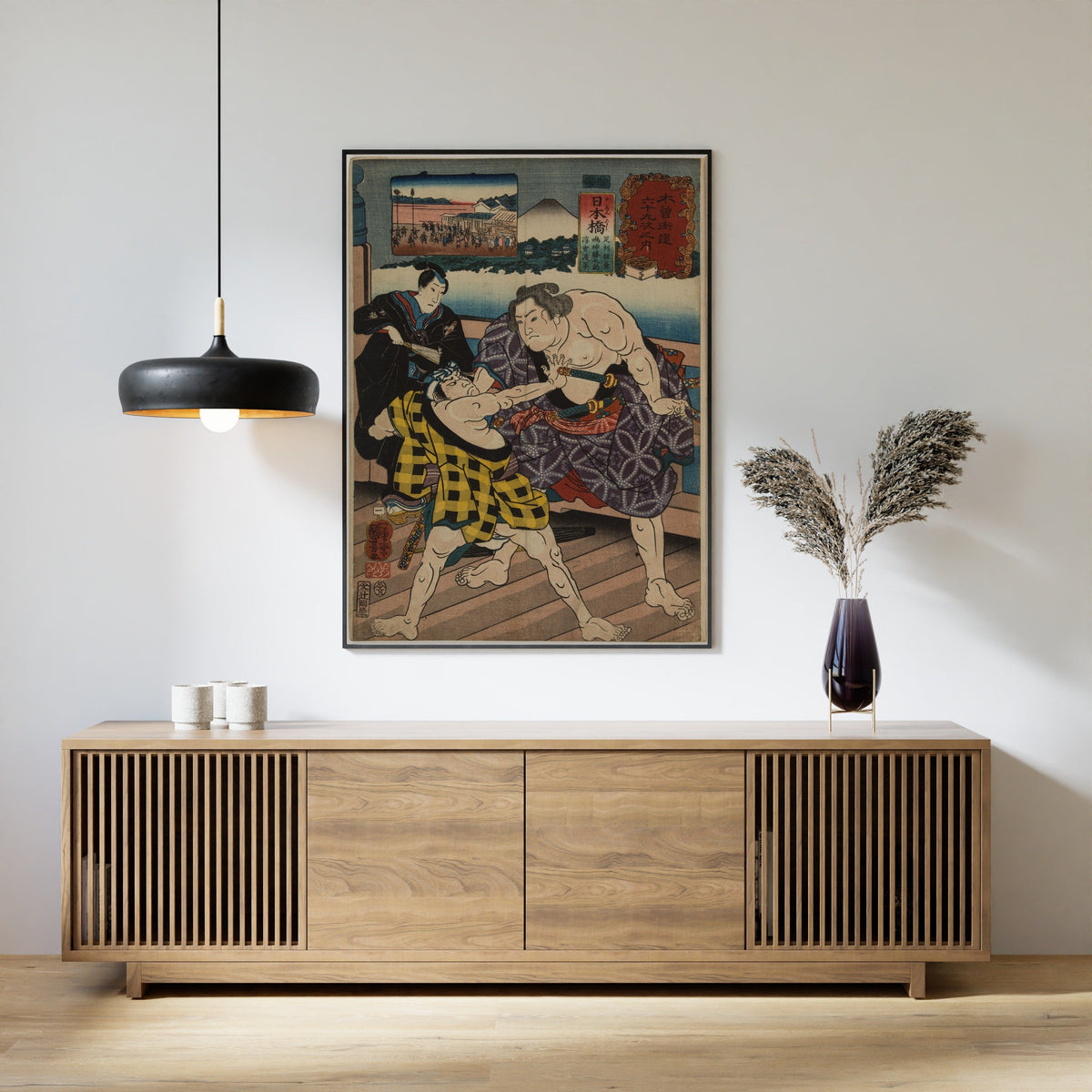 Utagawa Kuniyoshi — Nihonbashi — Ashikaga Yorikane | Japanese Woodblock Print (Ukiyo-e) - 9ArtPrints