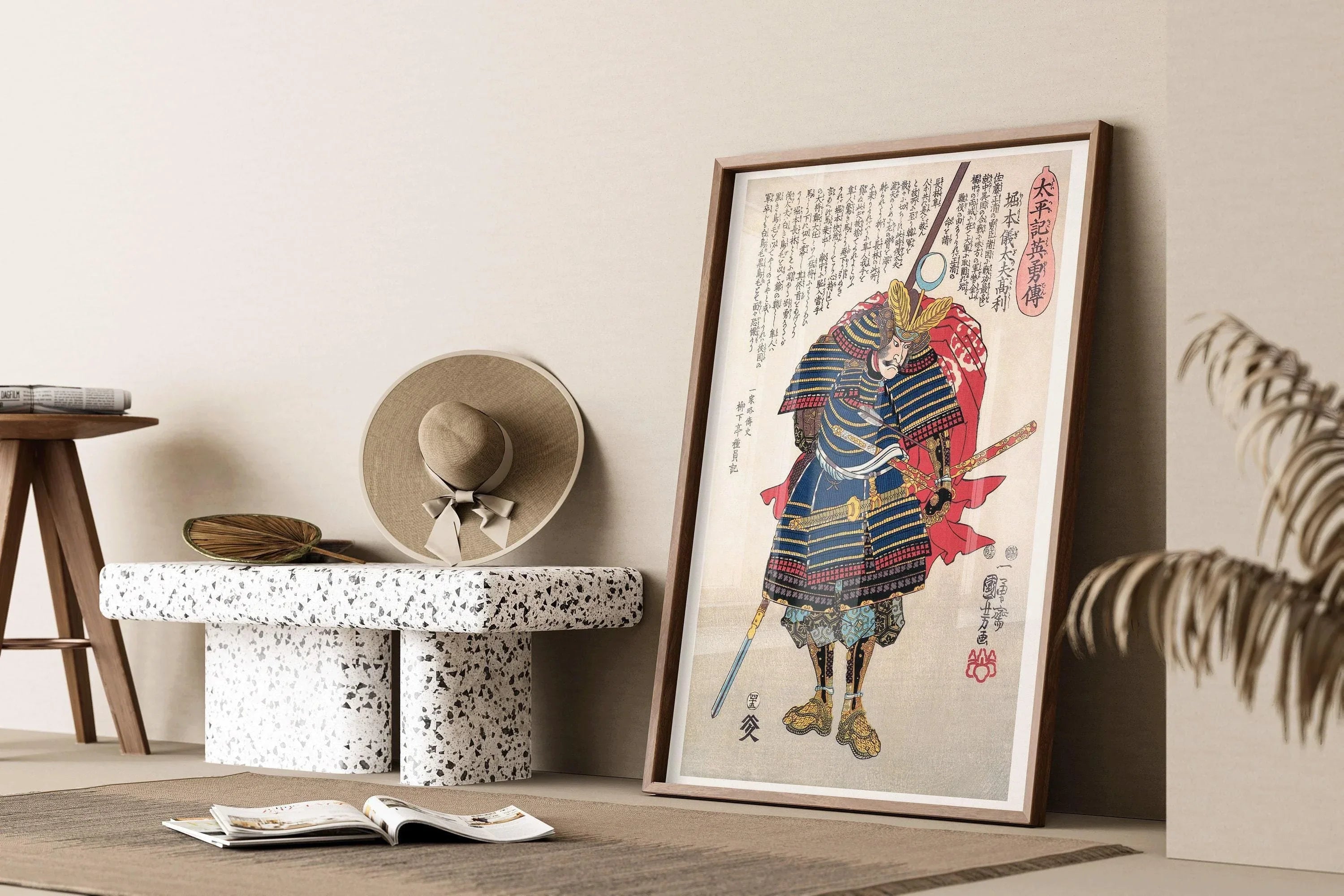 Utagawa Kuniyoshi - Portrait of a Samurai | PRINT | Vintage Japanese Woodblock Art