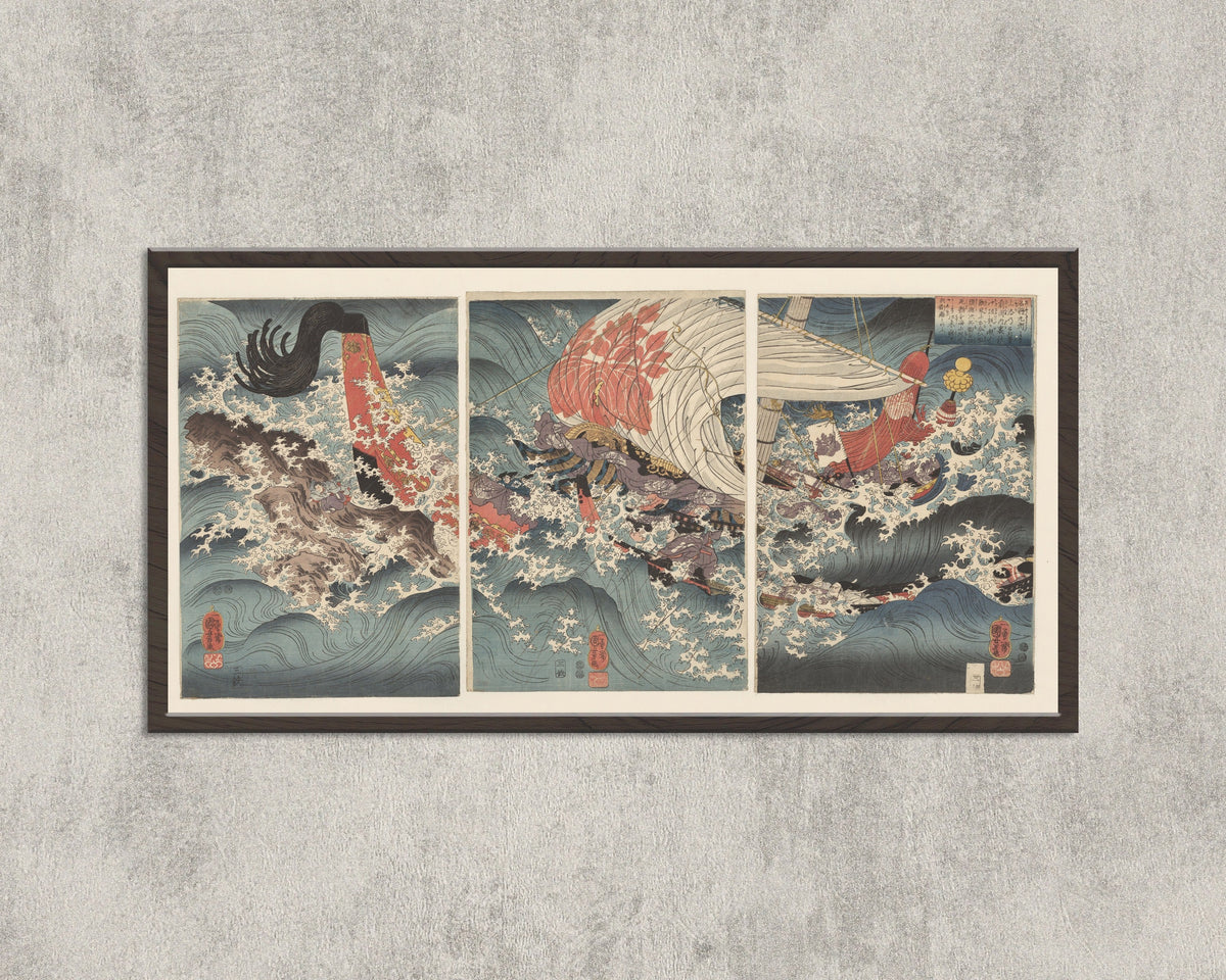 Utagawa Kuniyoshi — The Story of Ship Captain Yojibei | Japanese Woodblock Print (Ukiyo-e) - 9ArtPrints