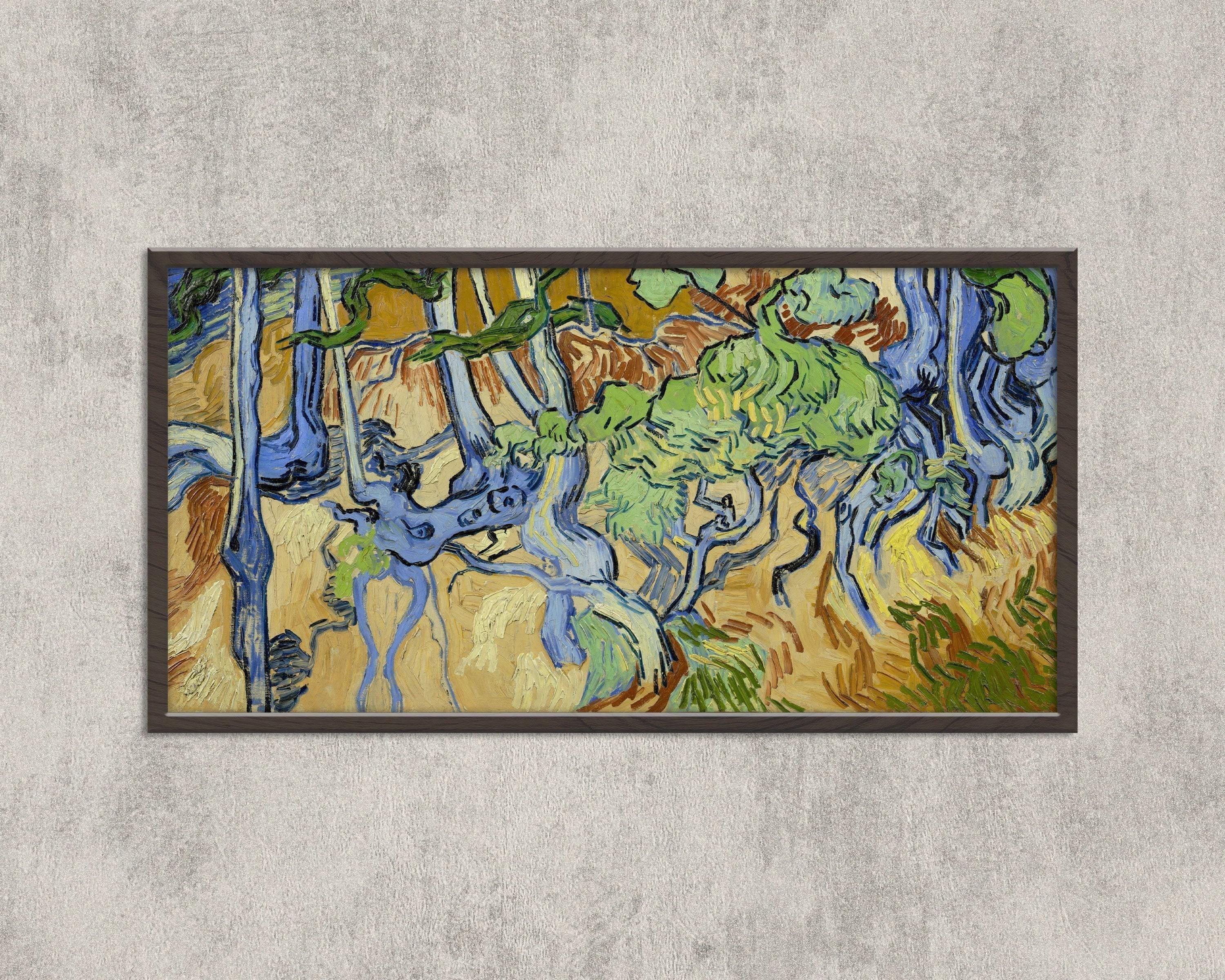 Van Gogh Tree Roots Print: Vintage Impressionist Panoramic Art (2x1) - 9ArtPrints