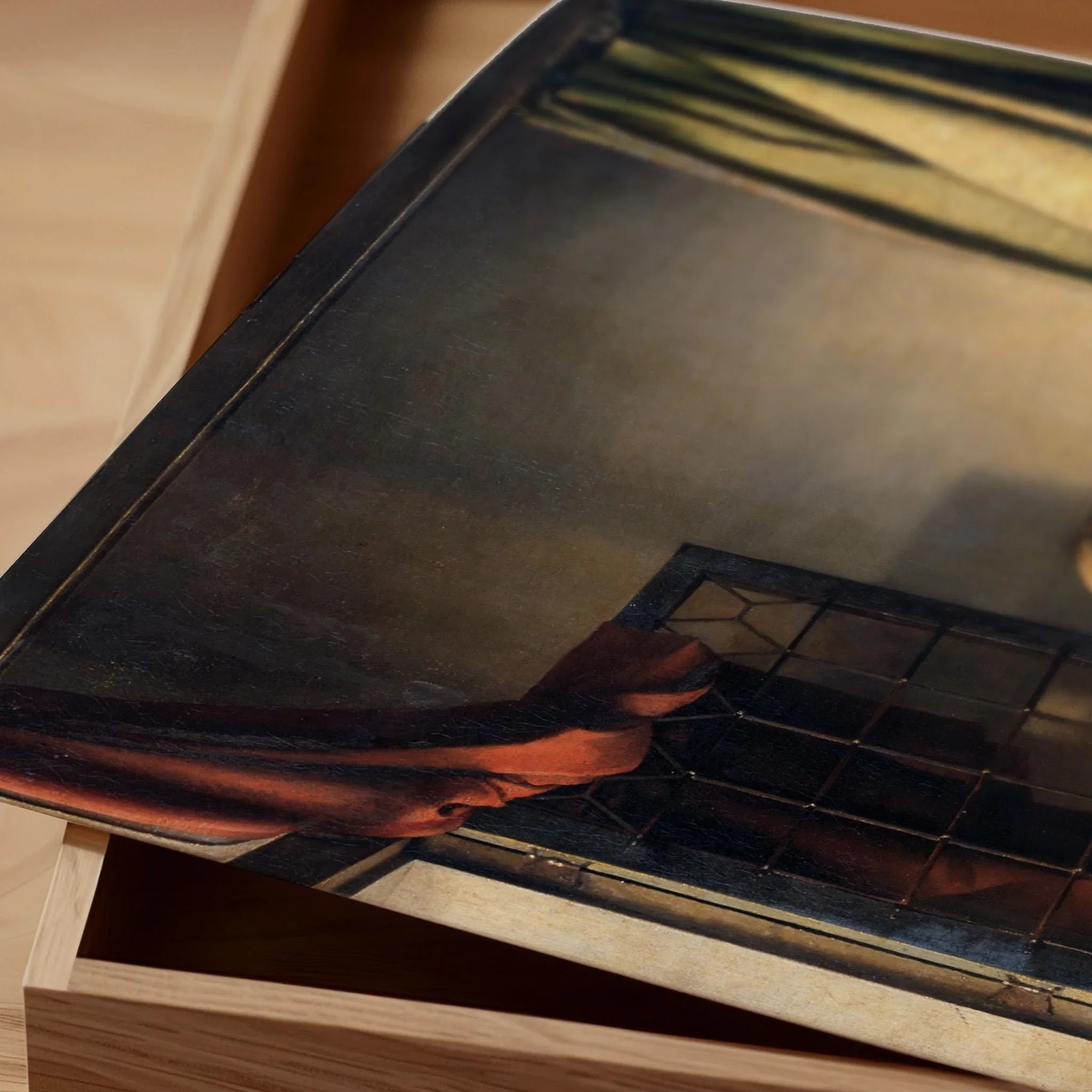 Vermeer - Girl Reading Letter by Open Window | Richly Coloured and Gorgeous Famous Art Red and Green