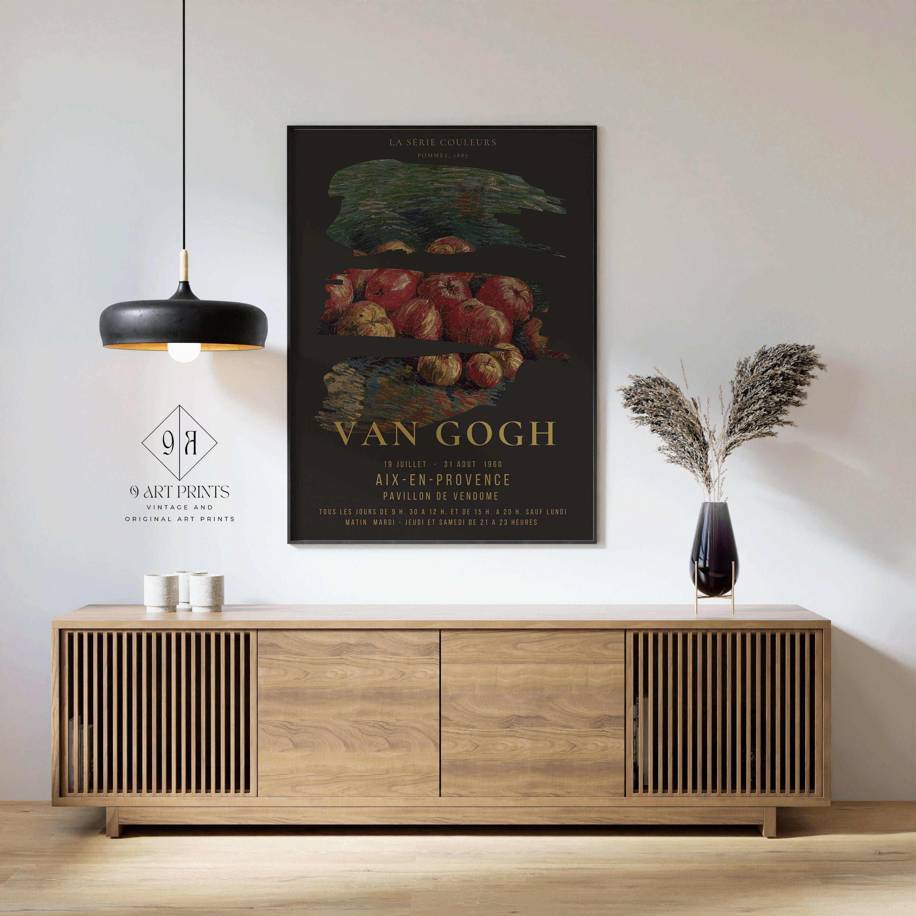 Vincent Van Gogh - Apples | Iconic Classic Impressionist Exhibition Poster Fine Art Print (available handframed or unframed) - 9ArtPrints