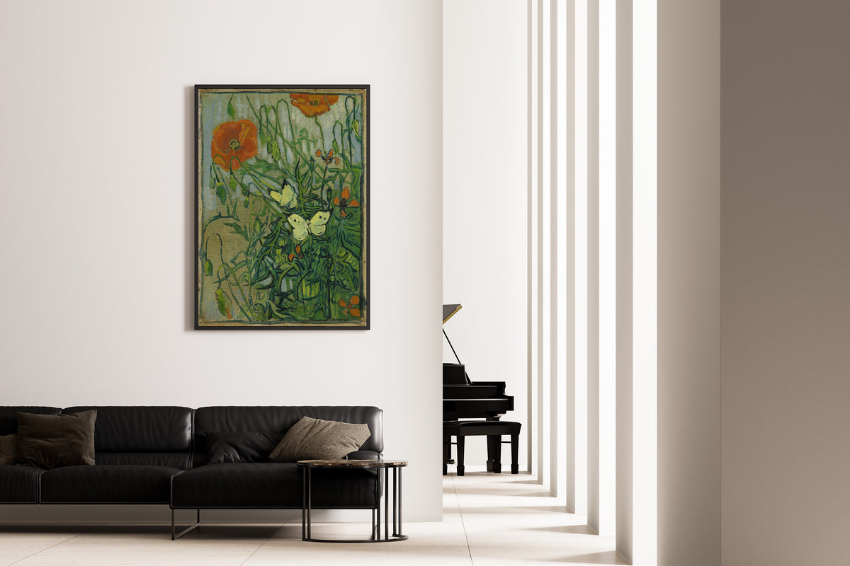 Vincent van Gogh — Butterflies and Poppies | Fine Art Print - 9ArtPrints