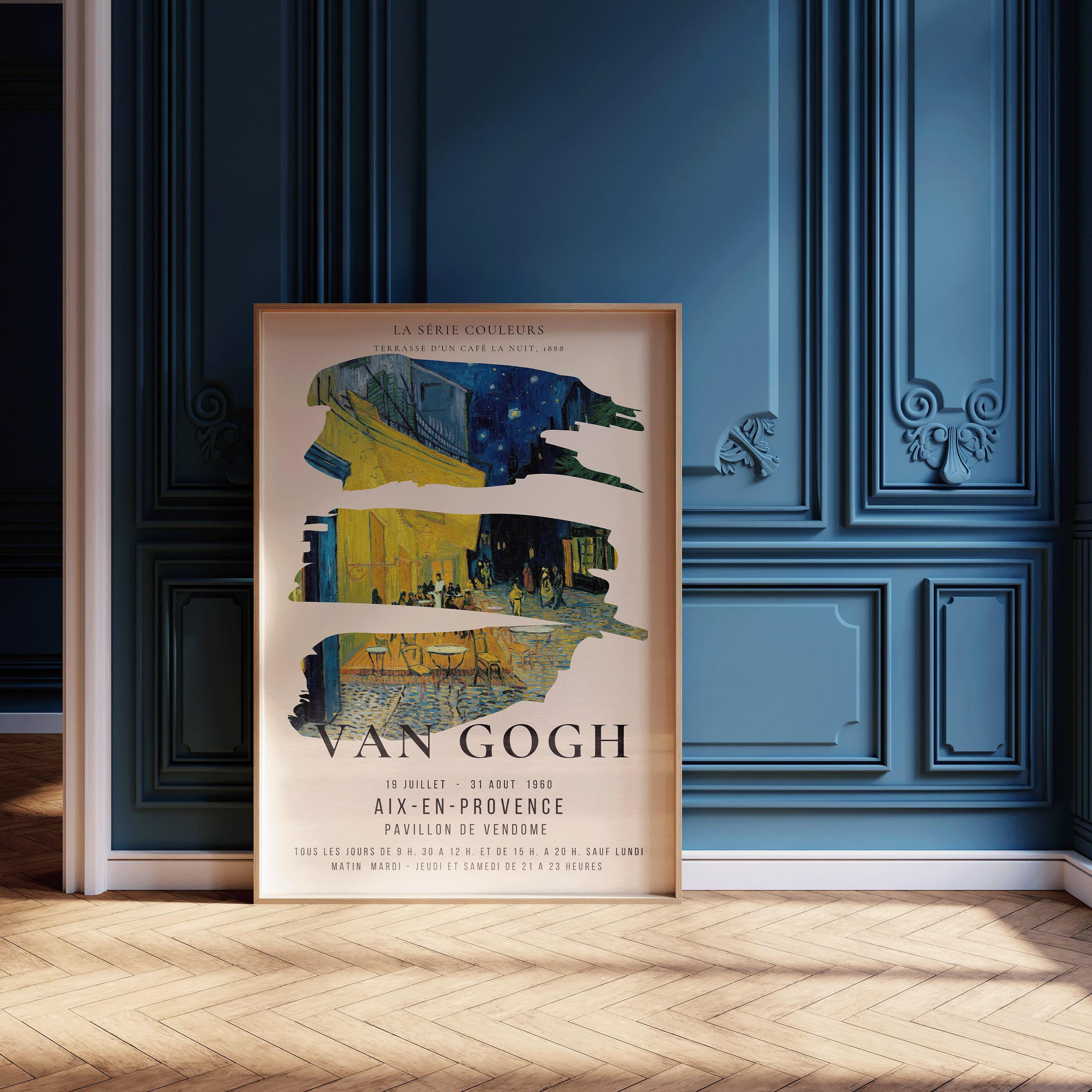 Vincent Van Gogh - Cafe Terrace | Iconic Classic Impressionist Exhibition Poster Fine Art Print