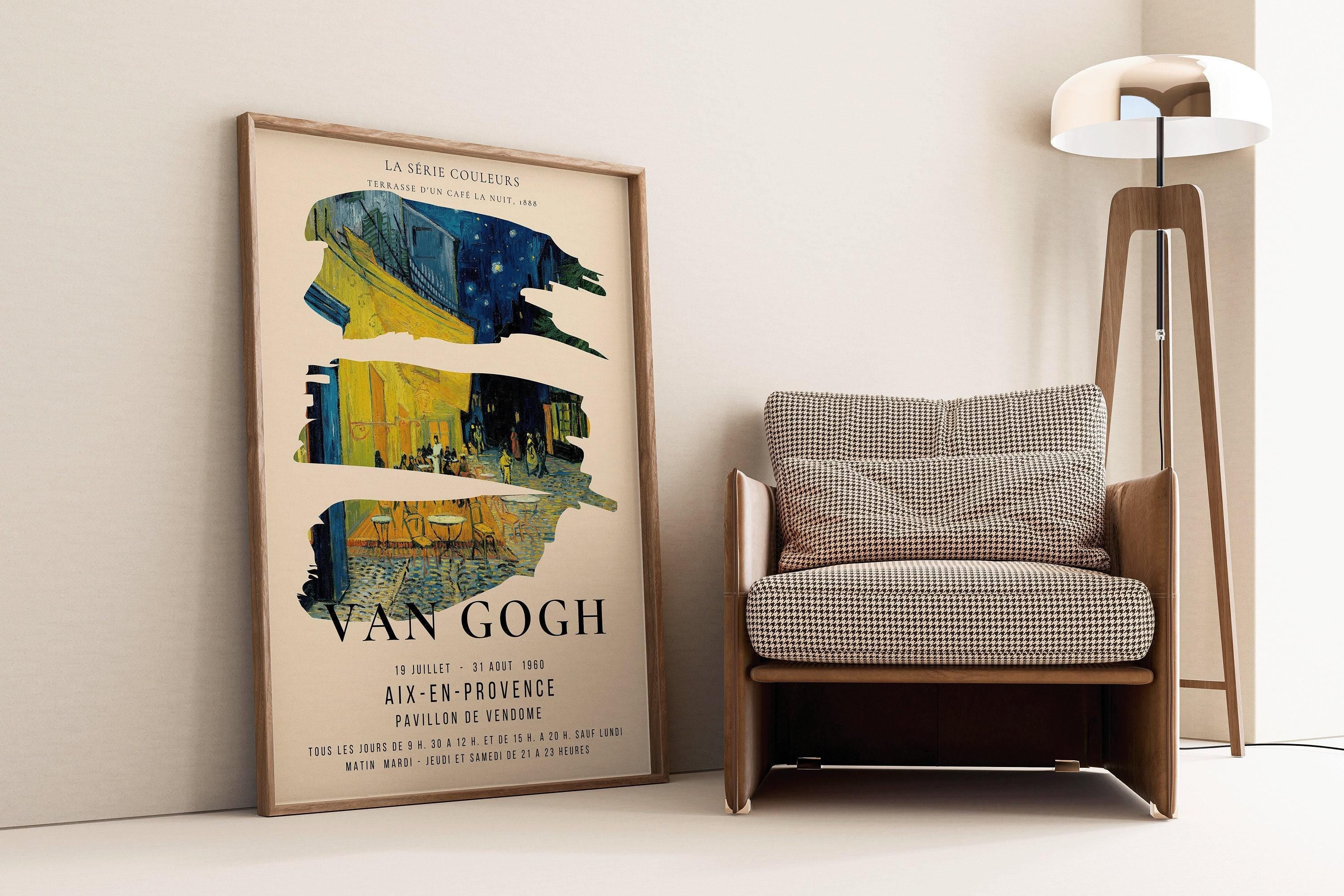 Vincent Van Gogh - Cafe Terrace | Iconic Classic Impressionist Exhibition Poster Fine Art Print