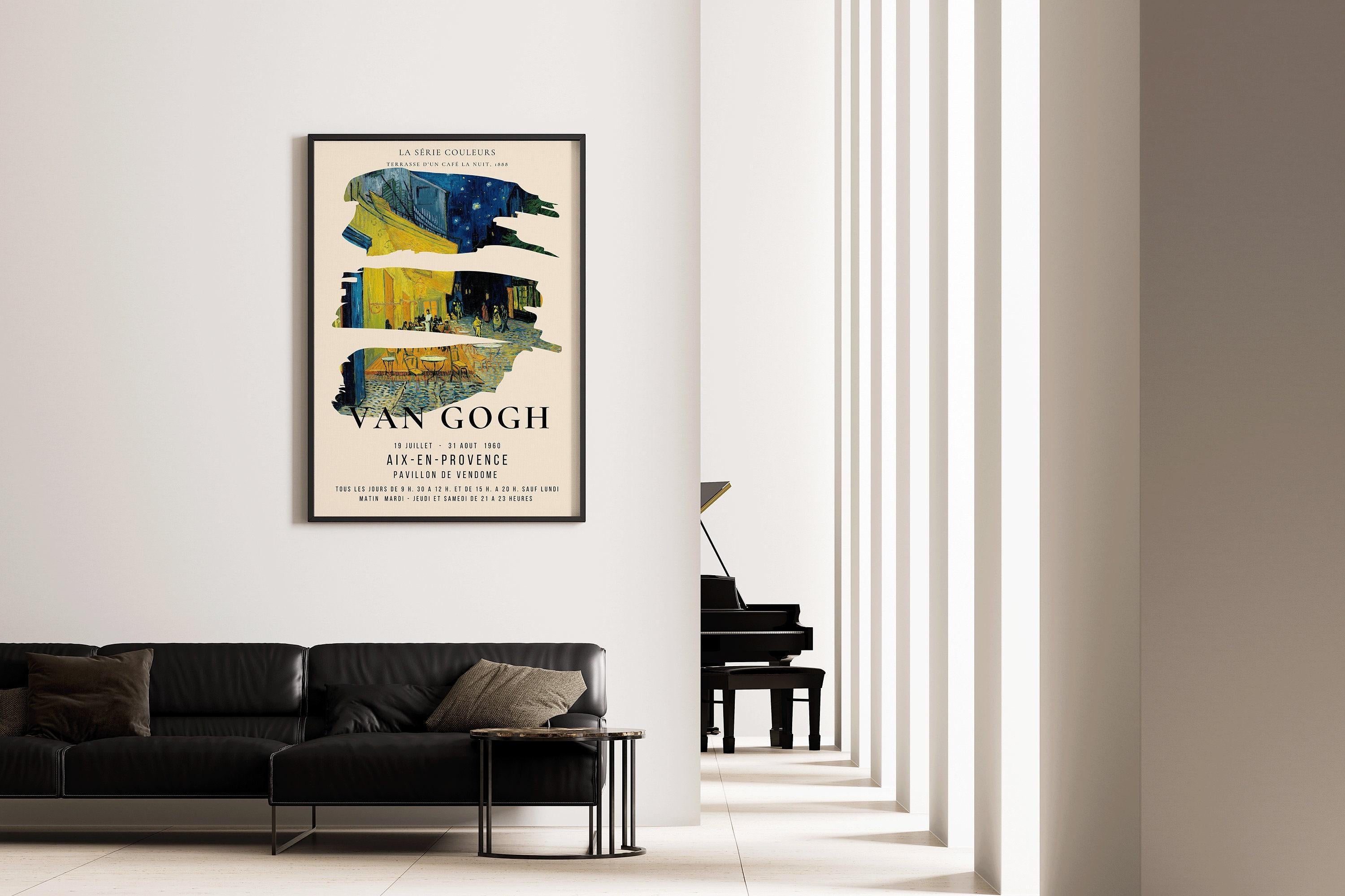 Vincent Van Gogh - Cafe Terrace | Iconic Classic Impressionist Exhibition Poster Fine Art Print