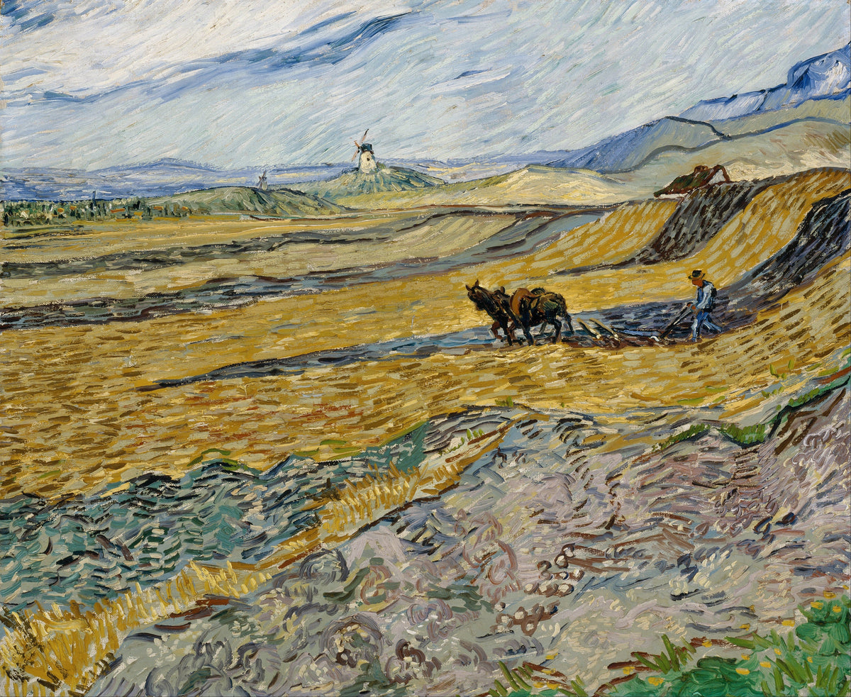 Vincent van Gogh — Enclosed Field with Ploughman | Fine Art Print - 9ArtPrints