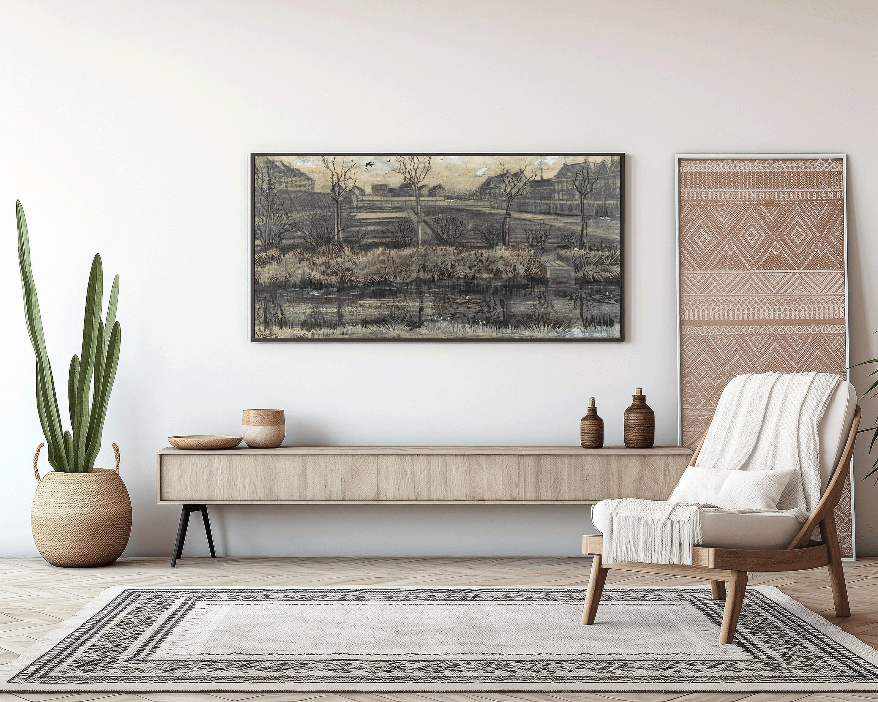 Vincent Van Gogh – Nursery on Schenkweg | Vintage Impressionist Wide Panoramic Art (available handframed or unframed) 2x1 - 9ArtPrints