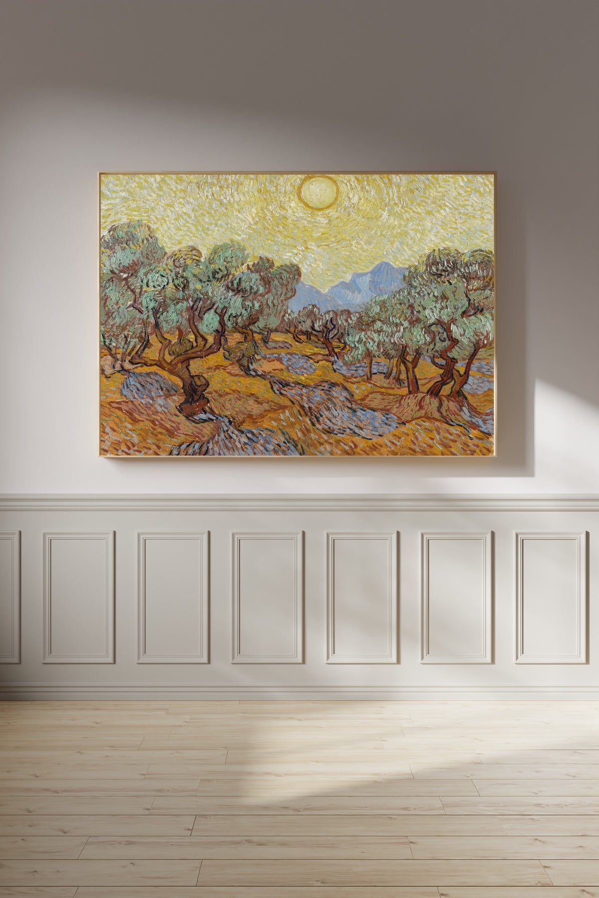 Vincent van Gogh — Olive Trees with Yellow Sky and Sun | Fine Art Print - 9ArtPrints