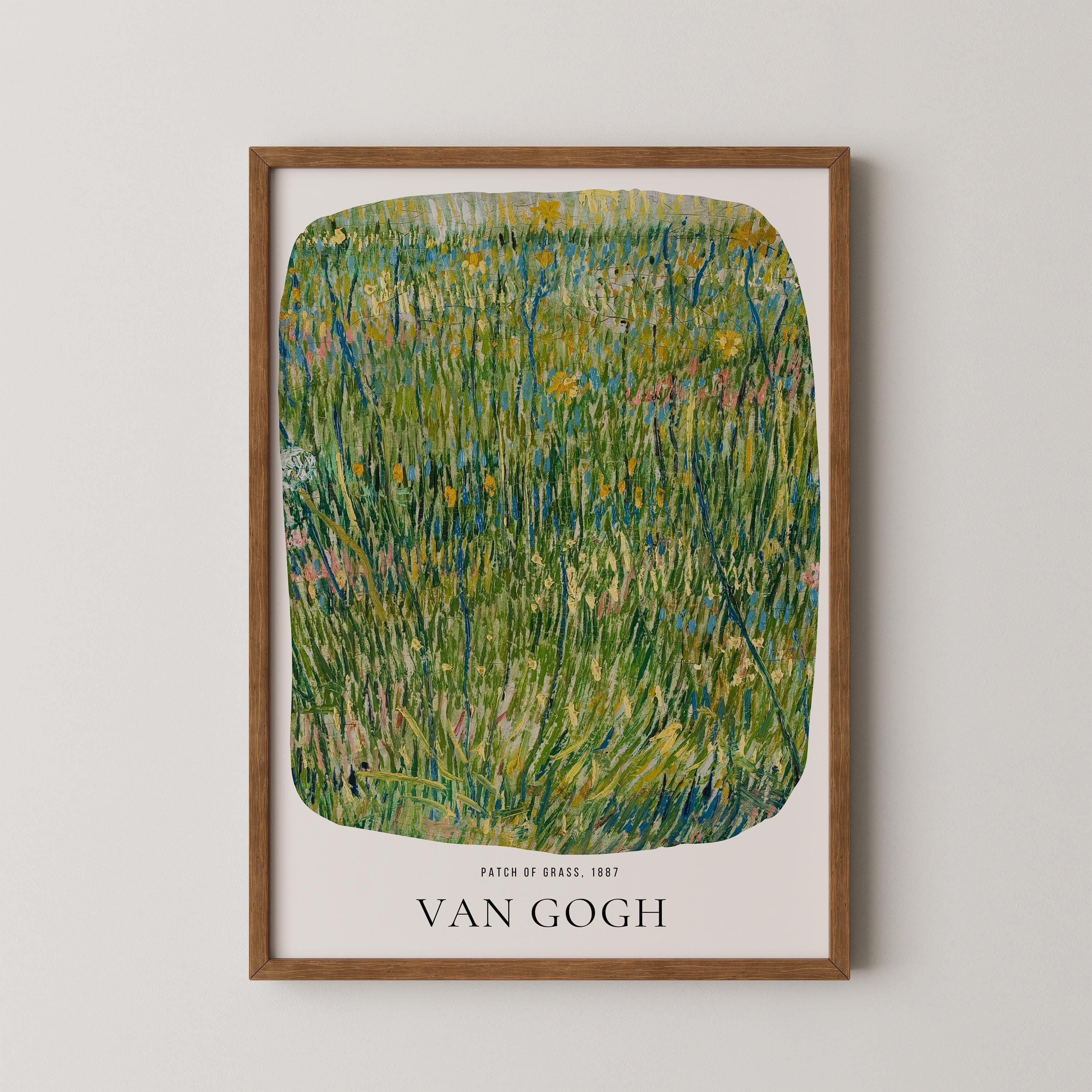 Vincent Van Gogh - Patch of Grass | Iconic Classic Impressionist Exhibition Poster Fine Art Print