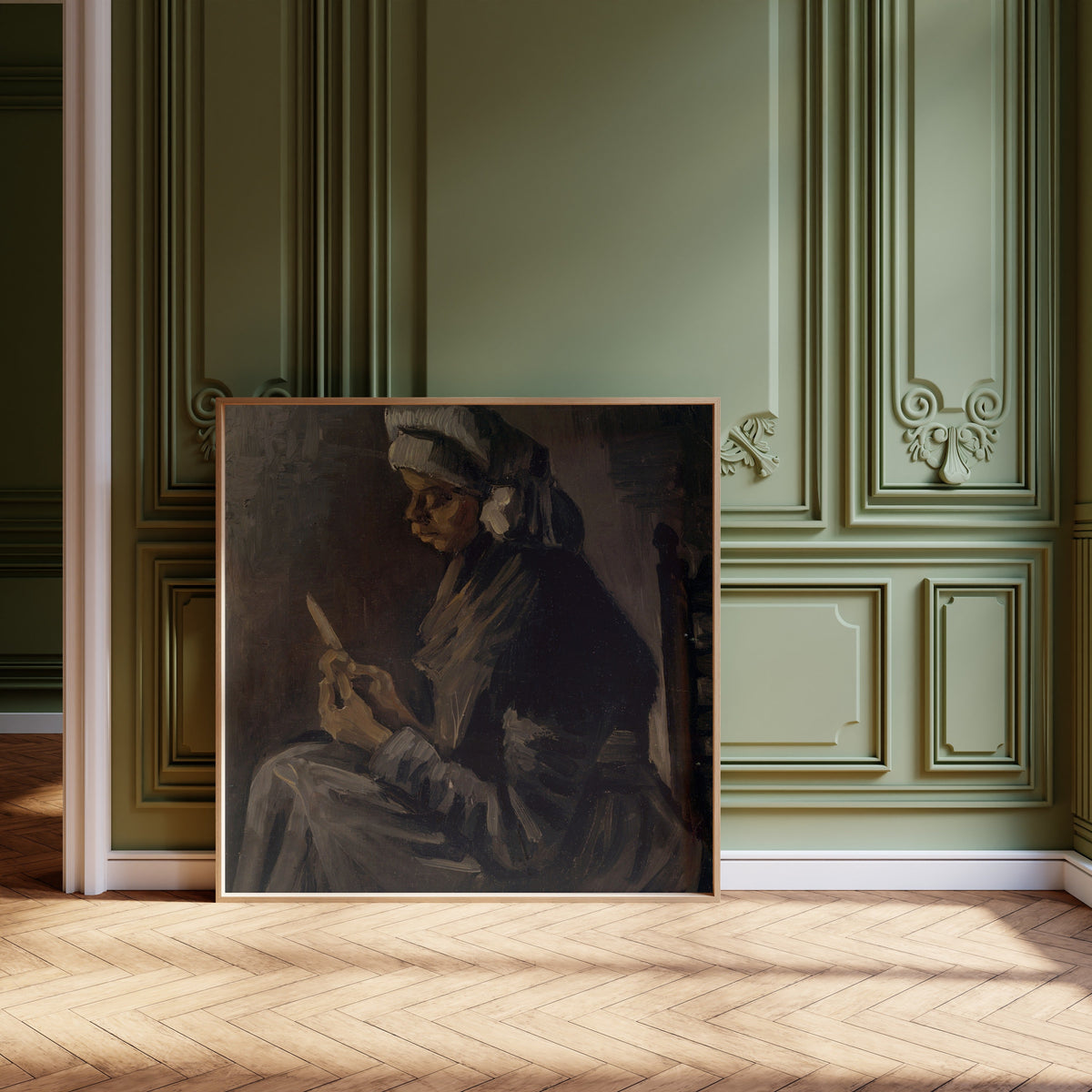 Vincent van Gogh — Peasant Woman Peeling Potatoes | Fine Art Print - 9ArtPrints