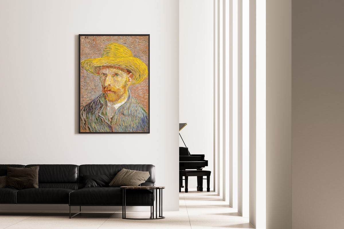 Vincent van Gogh — Self-Portrait with a Straw Hat | Fine Art Print - 9ArtPrints
