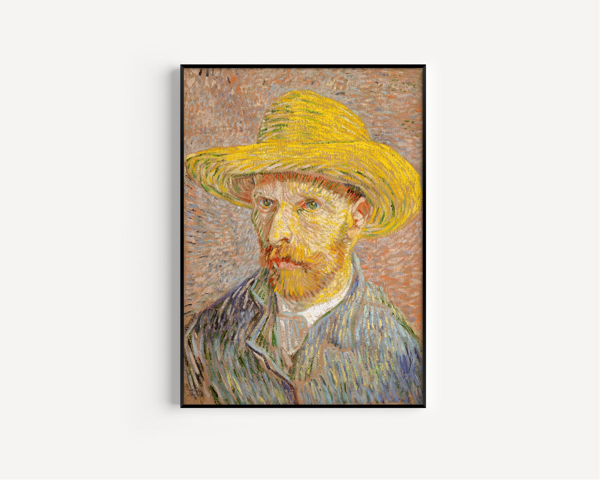 Vincent van Gogh — Self-Portrait with a Straw Hat | Fine Art Print - 9ArtPrints