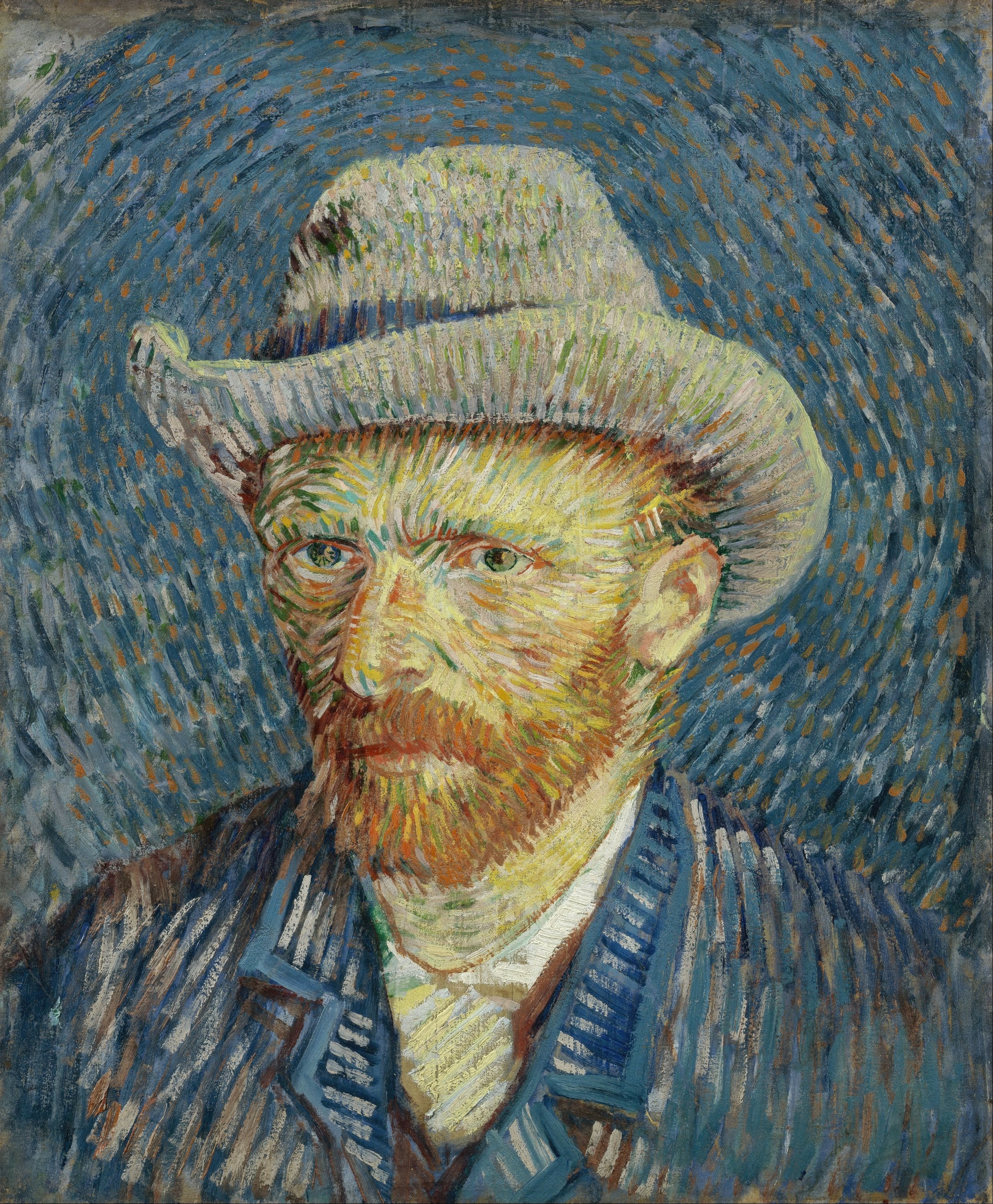 Vincent van Gogh — Self-Portrait with Grey Felt Hat | Fine Art Print - 9ArtPrints