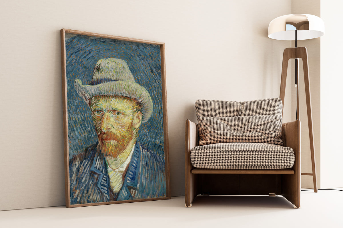 Vincent van Gogh — Self-Portrait with Grey Felt Hat | Fine Art Print - 9ArtPrints