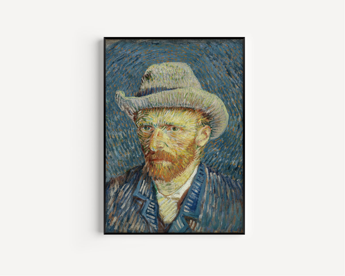 Vincent van Gogh — Self-Portrait with Grey Felt Hat | Fine Art Print - 9ArtPrints