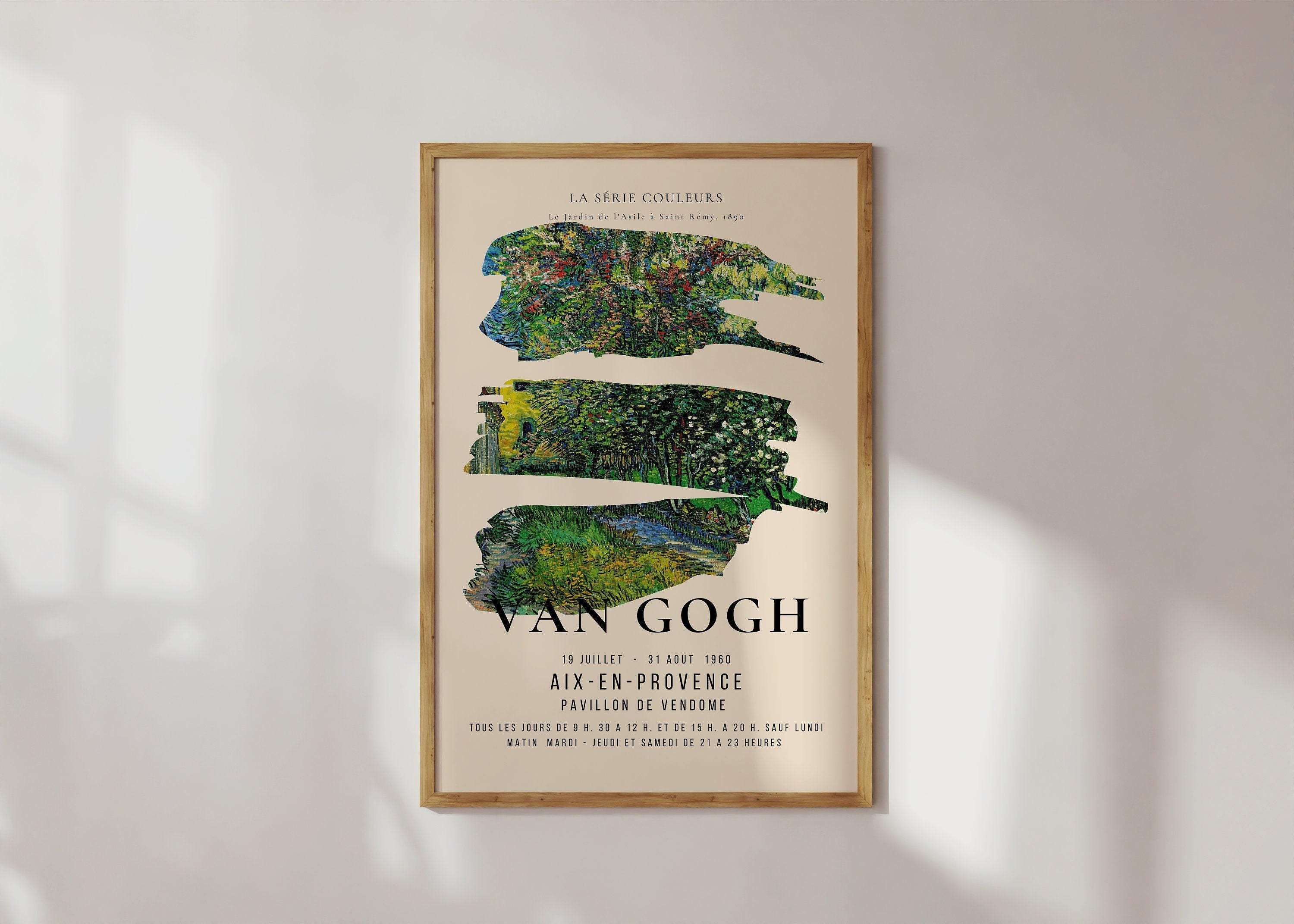 Vincent Van Gogh - St. Remy | Iconic Classic Impressionist Exhibition Poster Fine Art Print