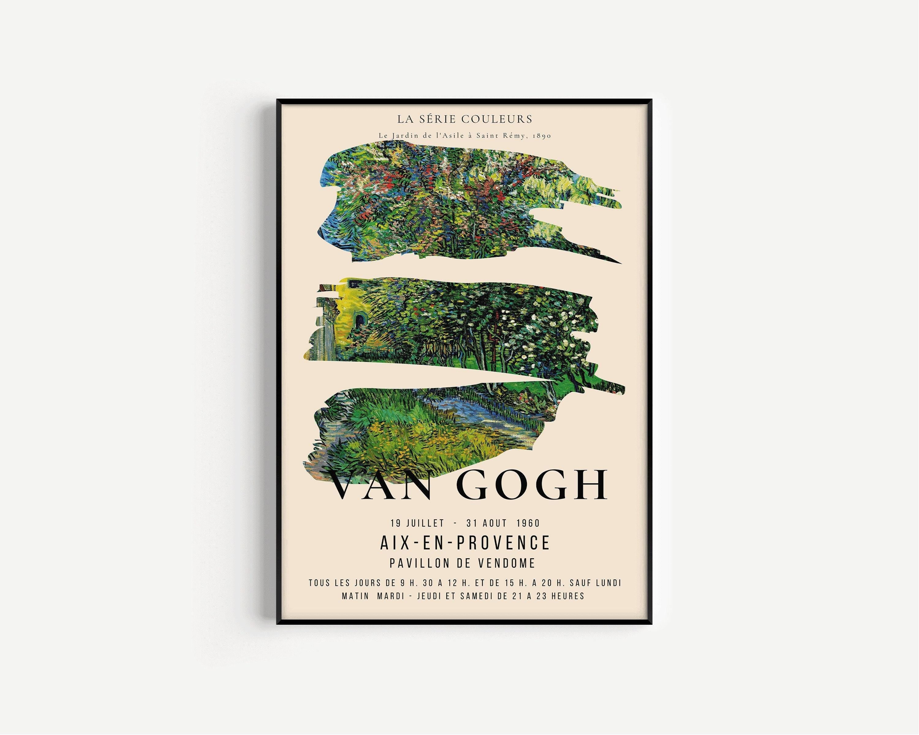 Vincent Van Gogh - St. Remy | Iconic Classic Impressionist Exhibition Poster Fine Art Print