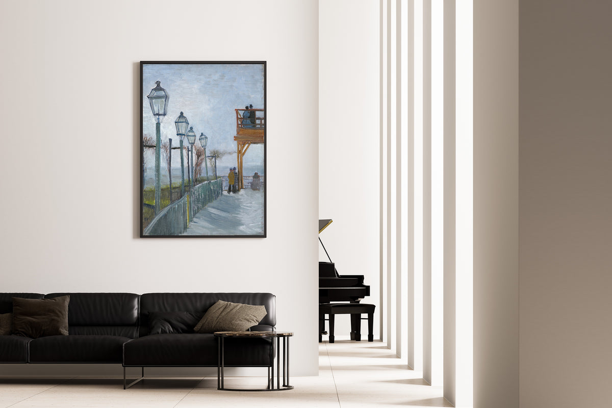 Vincent van Gogh — Terrace and Observation Deck at the Moulin de Blute-Fin | Fine Art Print - 9ArtPrints