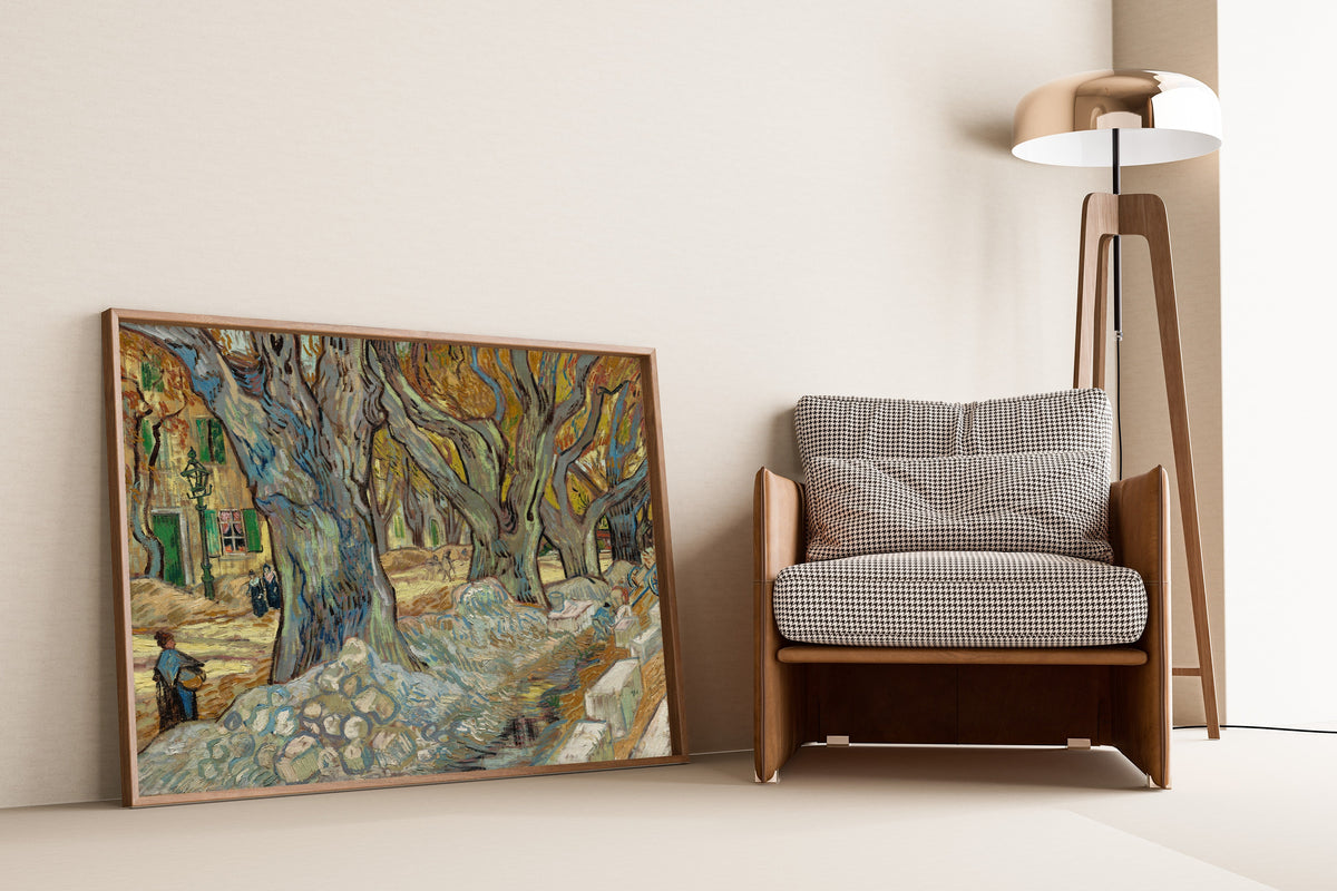 Vincent van Gogh — The Large Plane Trees (Road Menders at Saint-Rémy) | Fine Art Print - 9ArtPrints