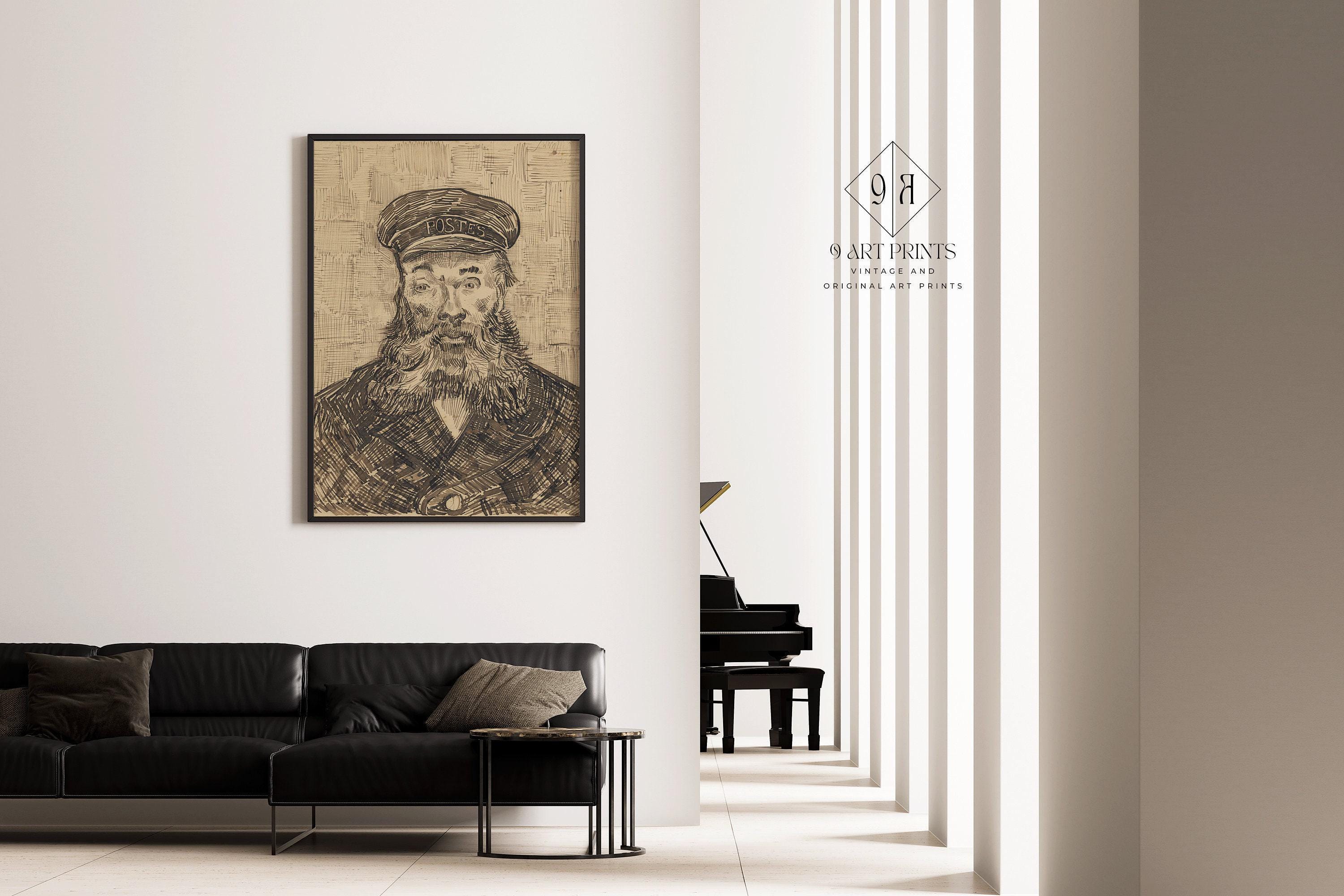 Vincent Van Gogh - The Postman | Iconic Classic Impressionist Sketch Fine Art Print