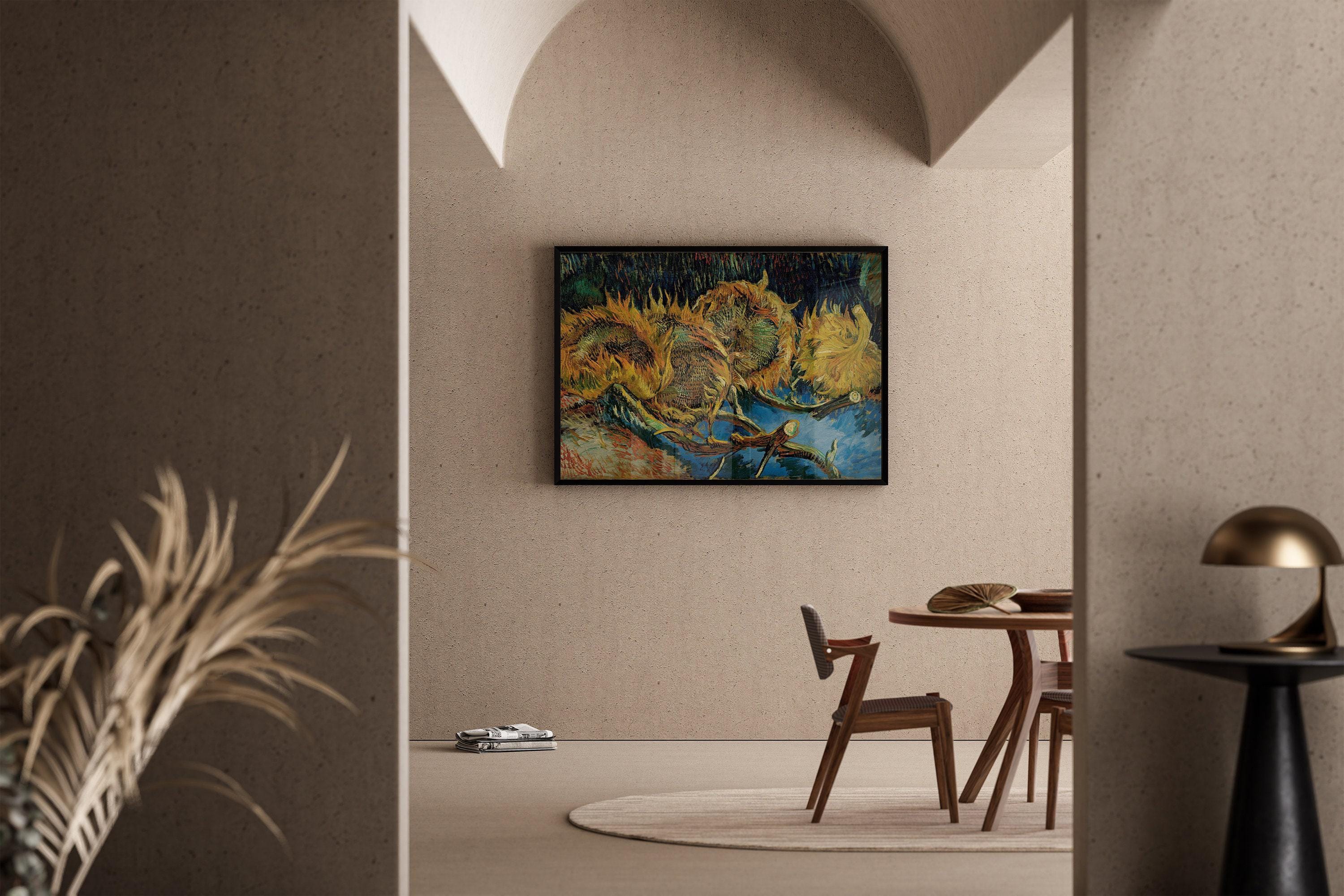 Vincent Van Gogh - Three Sunflowers Gone to Seed | Iconic Classic Impressionist Fine Art Print