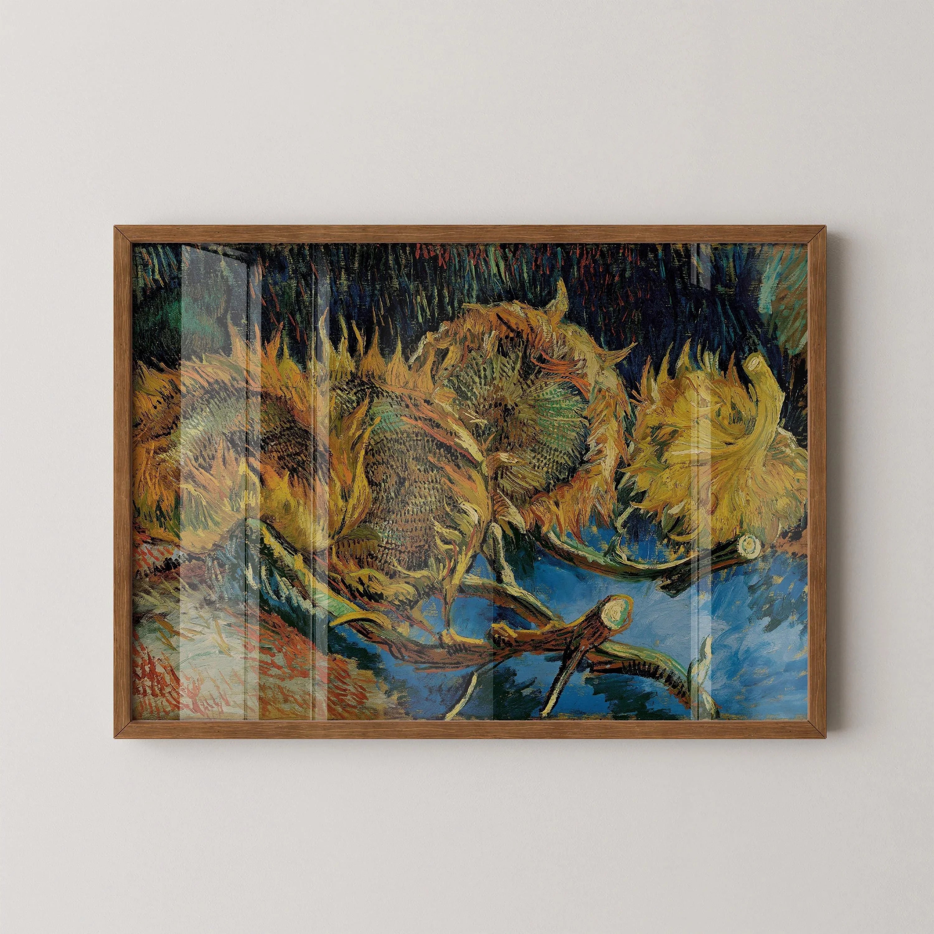 Vincent Van Gogh - Three Sunflowers Gone to Seed | Iconic Classic Impressionist Fine Art Print