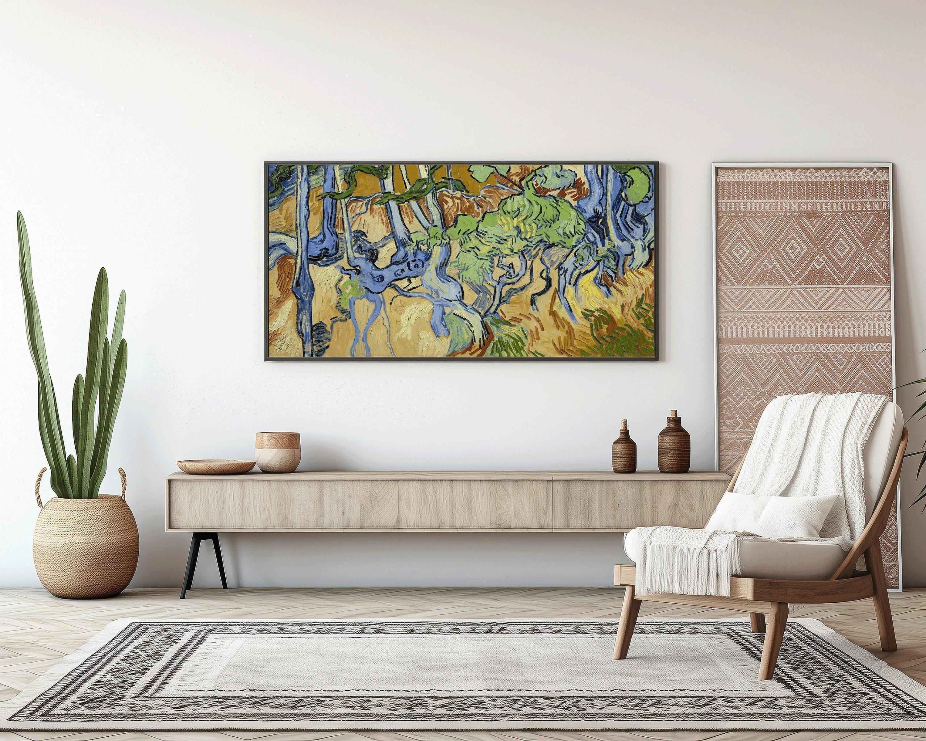 Vincent Van Gogh – Tree Roots | Vintage Impressionist Wide Panoramic Art (available handframed or unframed) 2x1 - 9ArtPrints