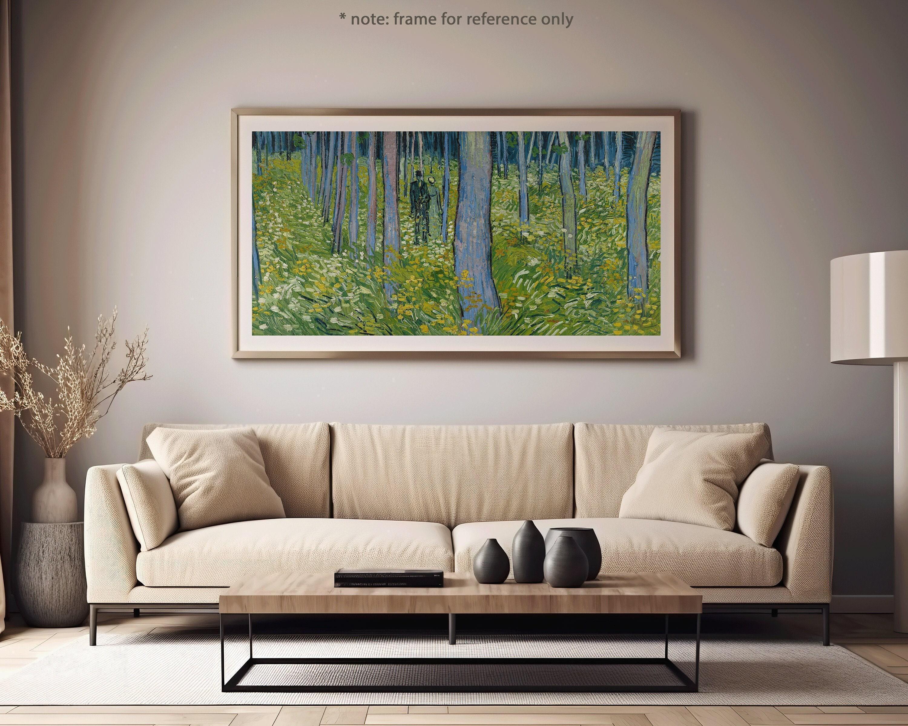 Vincent Van Gogh – Undergrowth with Two Figures | Vintage Impressionist Wide Panoramic Art (available handframed or unframed) 2x1 - 9ArtPrints
