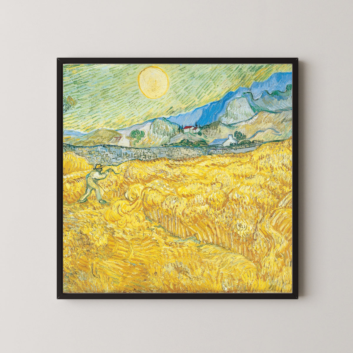 Vincent van Gogh — Wheatfield with a Reaper | Fine Art Print - 9ArtPrints
