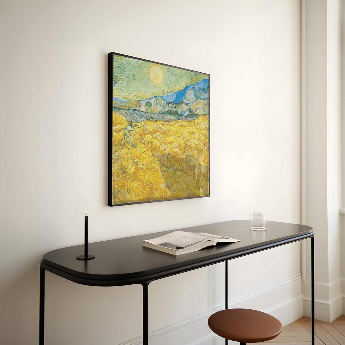 Vincent van Gogh — Wheatfield with a Reaper | Fine Art Print - 9ArtPrints